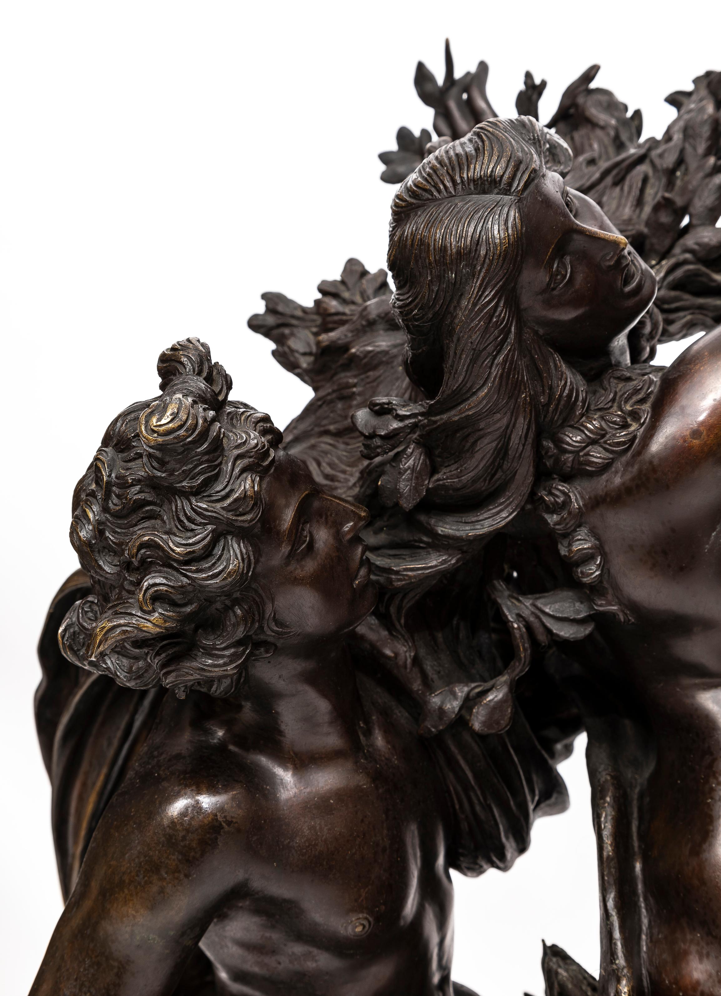Large Bronze Sculpture Apollo & Daphne, After Giovanni Gian Lorenzo Bernini For Sale 1
