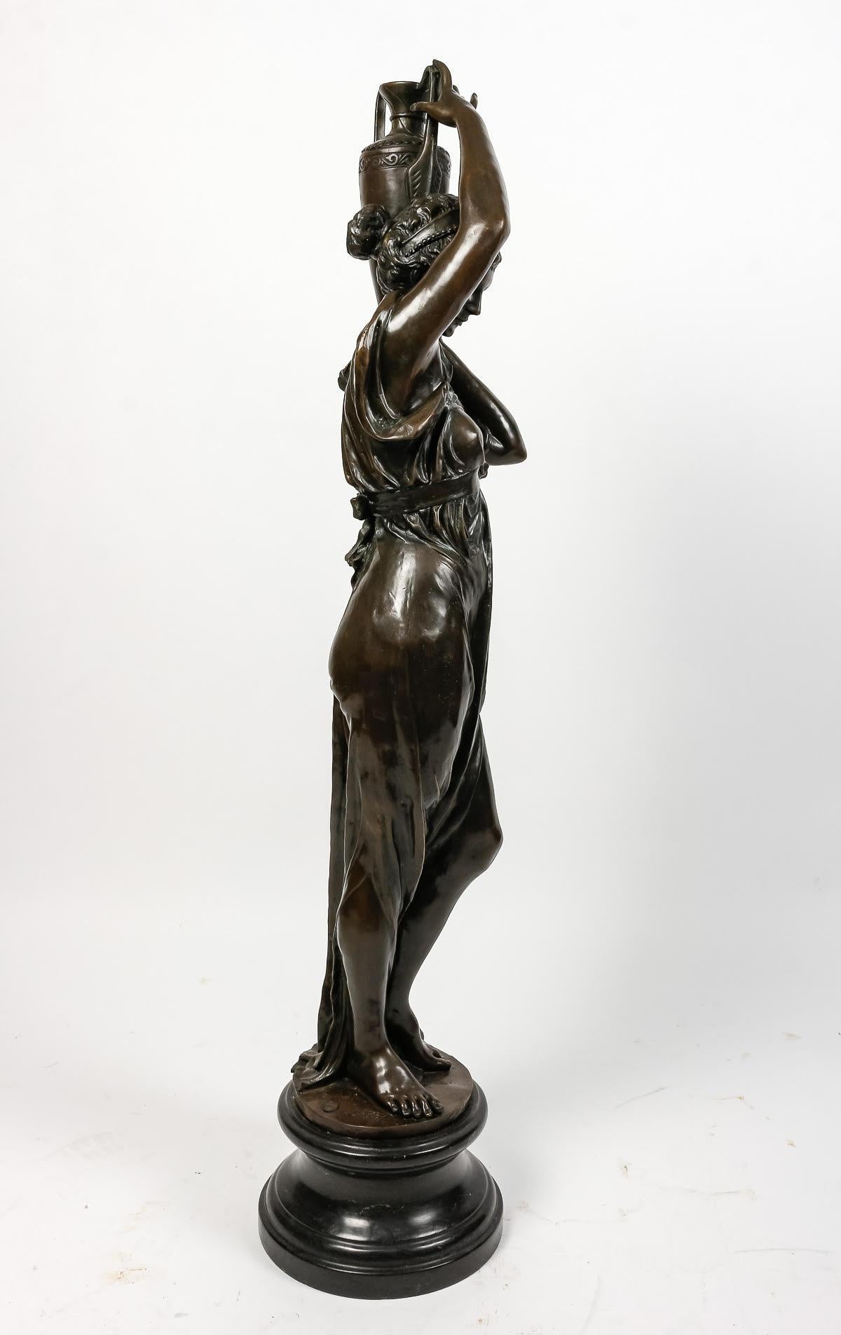 Large Bronze Sculpture by A.CARBIER from the 19th Century. For Sale 1