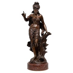 Large Bronze Sculpture by Auguste Moreau, 19th Century, Napoleon III Period.