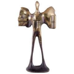 Sculture figurative in metallo