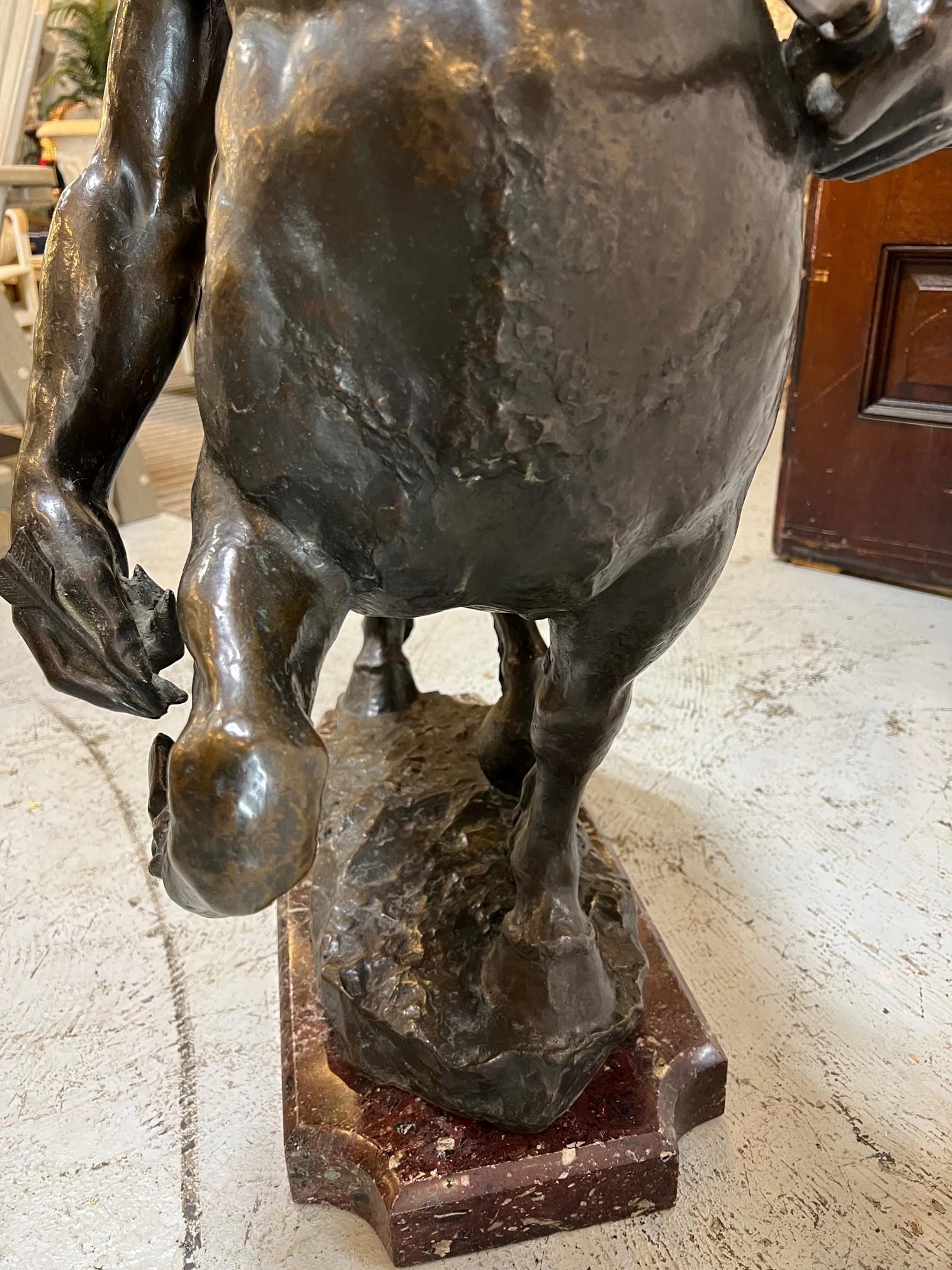 Large Bronze Sculpture of a Centaur by Giorgio Rossi (1892-1963)   For Sale 3