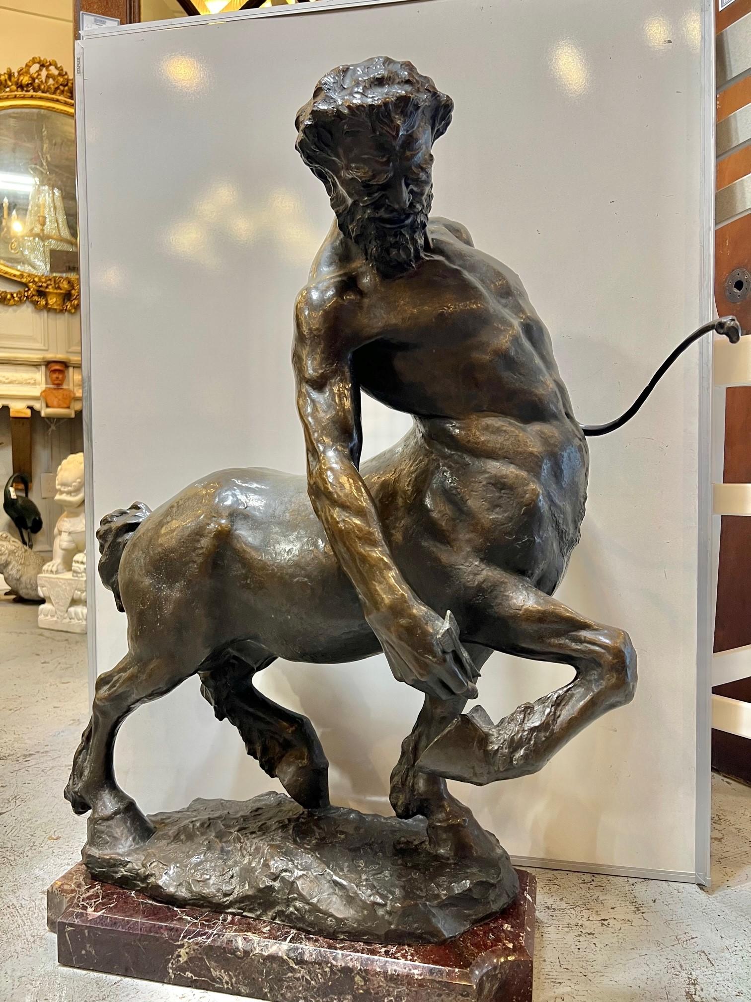 Large Bronze Sculpture of a Centaur by Giorgio Rossi (1892-1963)   For Sale 8