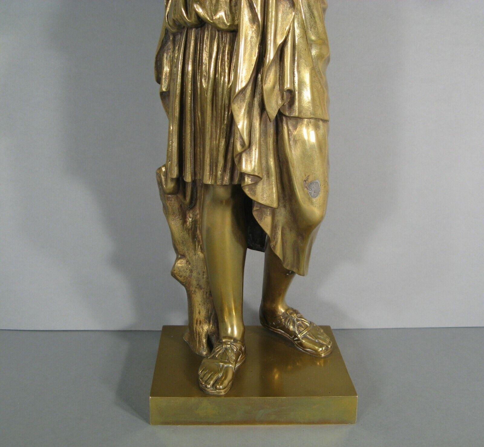 Gran escultura de bronce de Artemisa (Diana de Gabies), Finales del siglo XIX - 1Y165 Imperio