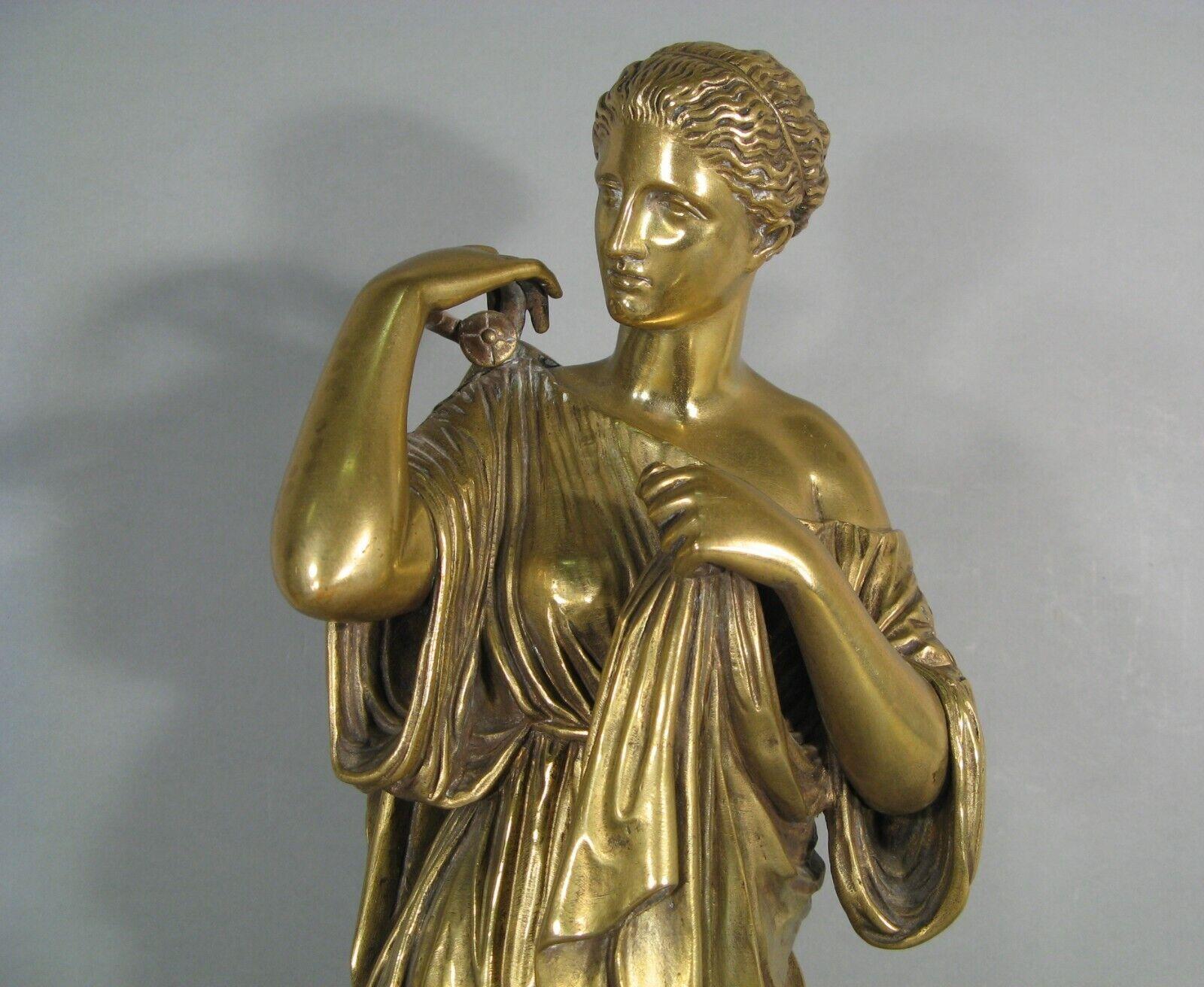 Gran escultura de bronce de Artemisa (Diana de Gabies), Finales del siglo XIX - 1Y165 en Bueno Estado en Bordeaux, FR