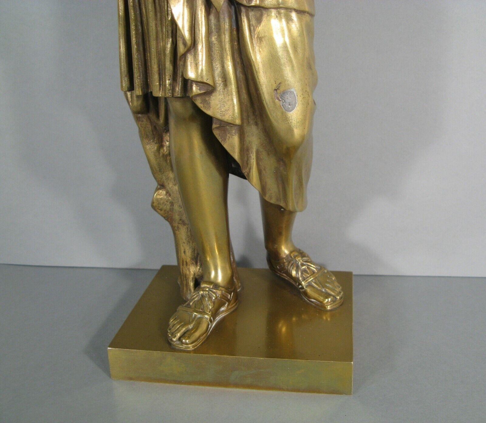Gran escultura de bronce de Artemisa (Diana de Gabies), Finales del siglo XIX - 1Y165 Bronce