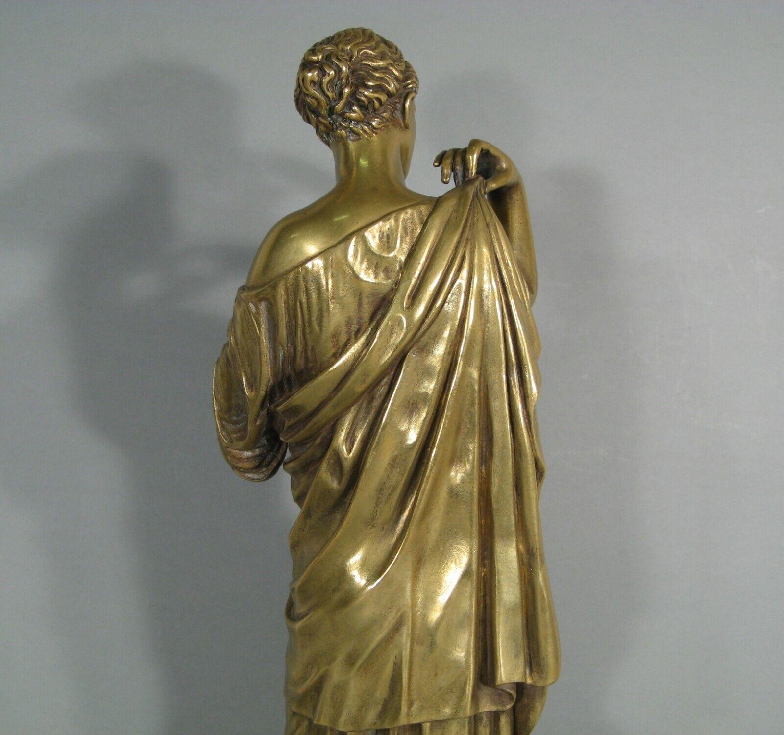 Gran escultura de bronce de Artemisa (Diana de Gabies), Finales del siglo XIX - 1Y165 2