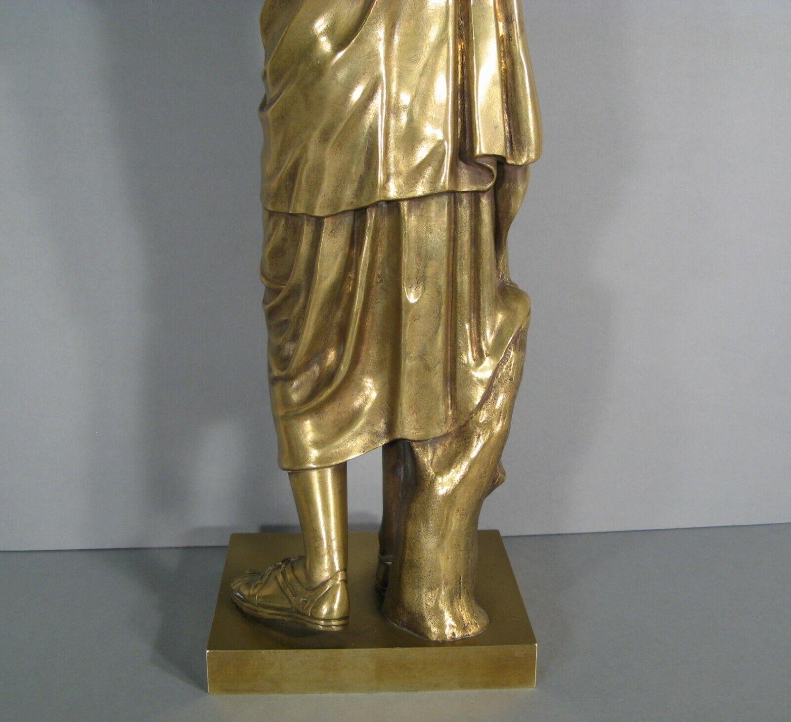 Gran escultura de bronce de Artemisa (Diana de Gabies), Finales del siglo XIX - 1Y165 3