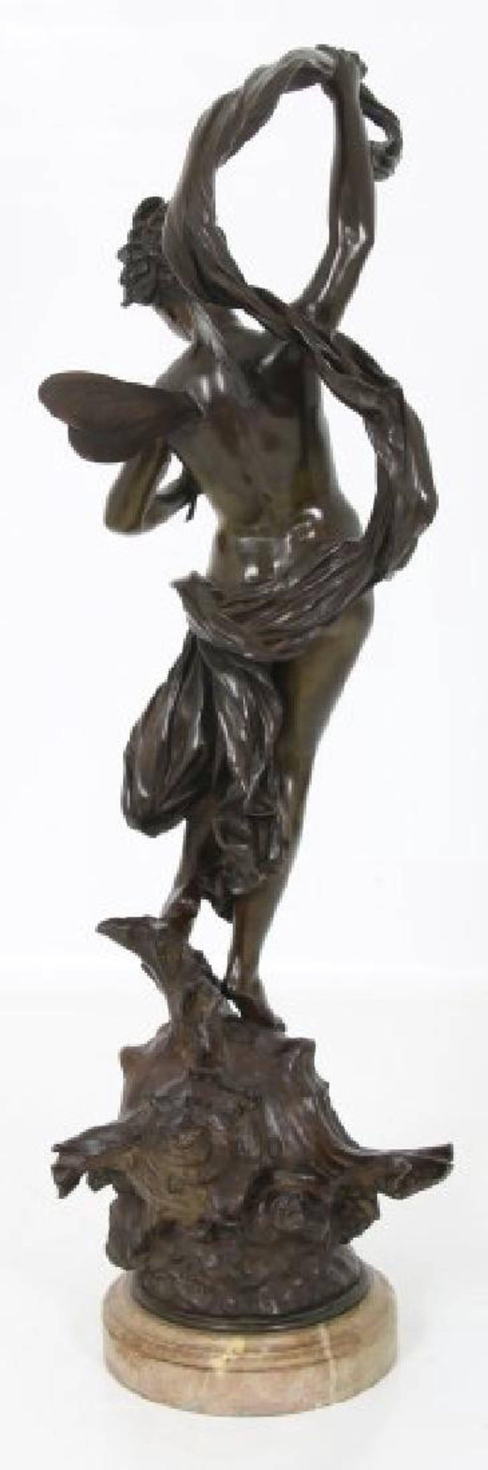 Luca Madrassi (French, 1848-1919) a very fine and large French 19th century Belle Époque bronze sculpture titled 