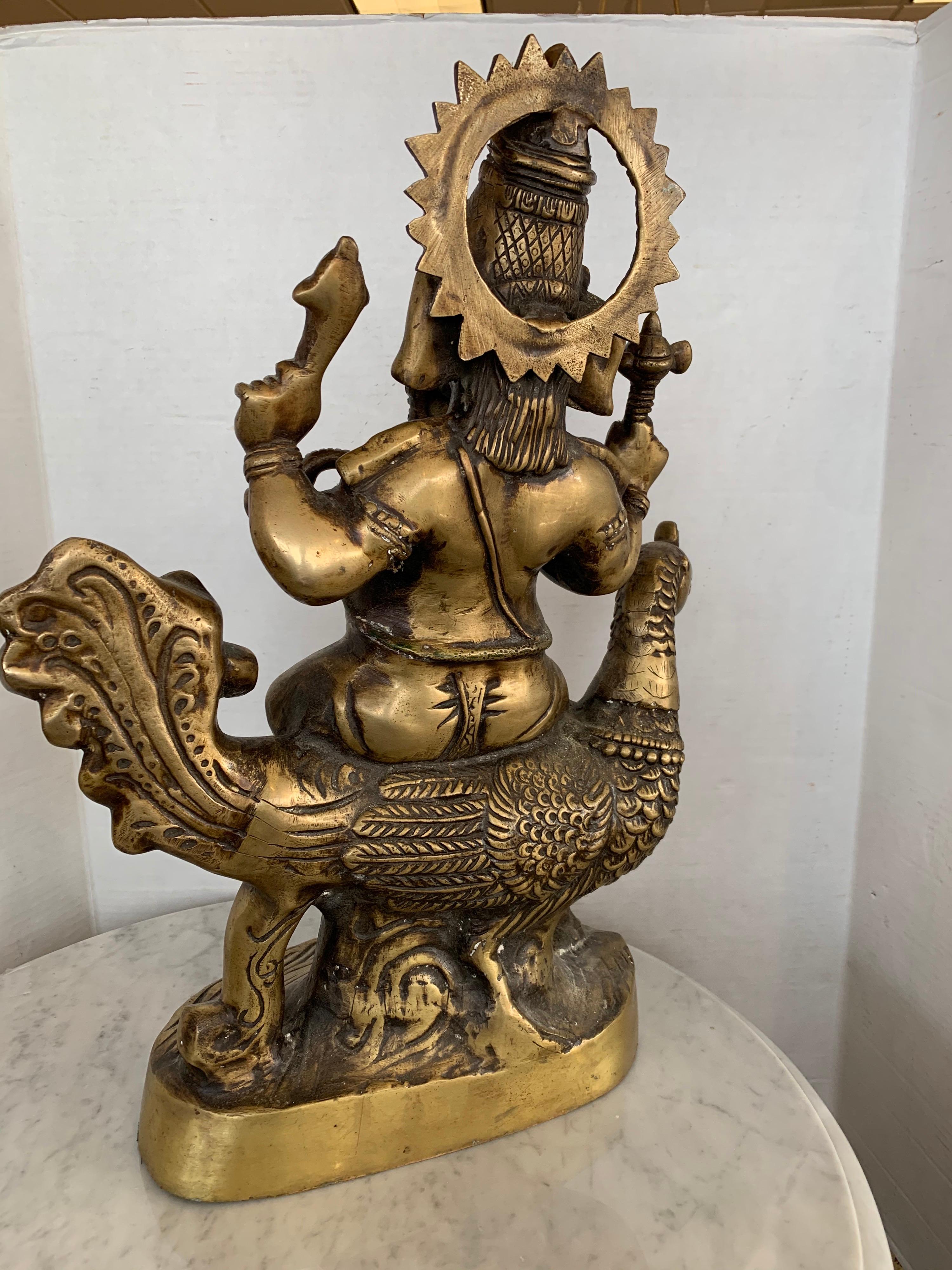 Large Bronze Sculpture of Hindu God Ganesha Elephant Pachyderm 5