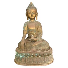 Large Bronze Sculpture of Thai Buddha in Seated Position
