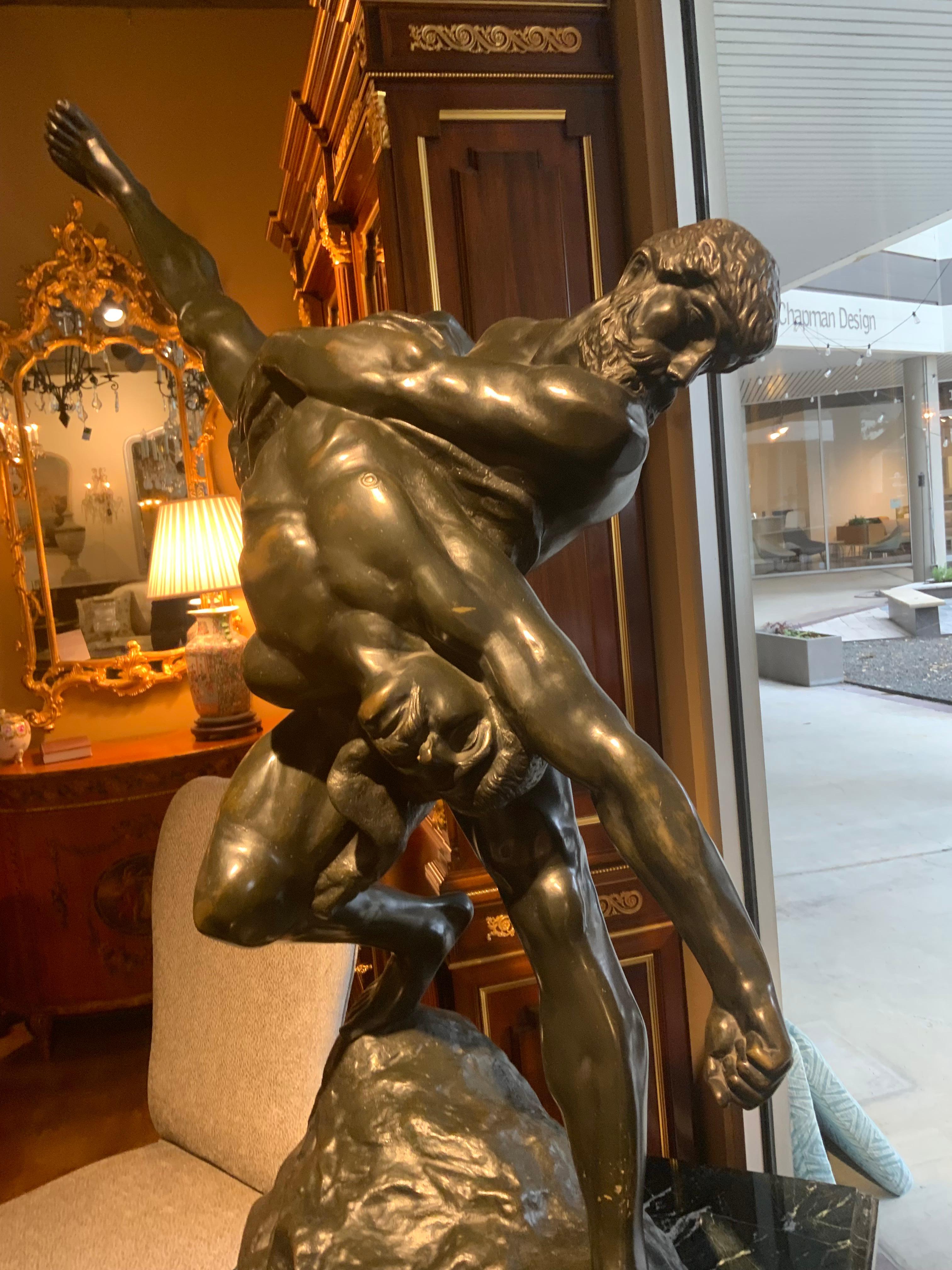 Large bronze sculpture of the Olympian’s by Jeff Lambeaux For Sale 6