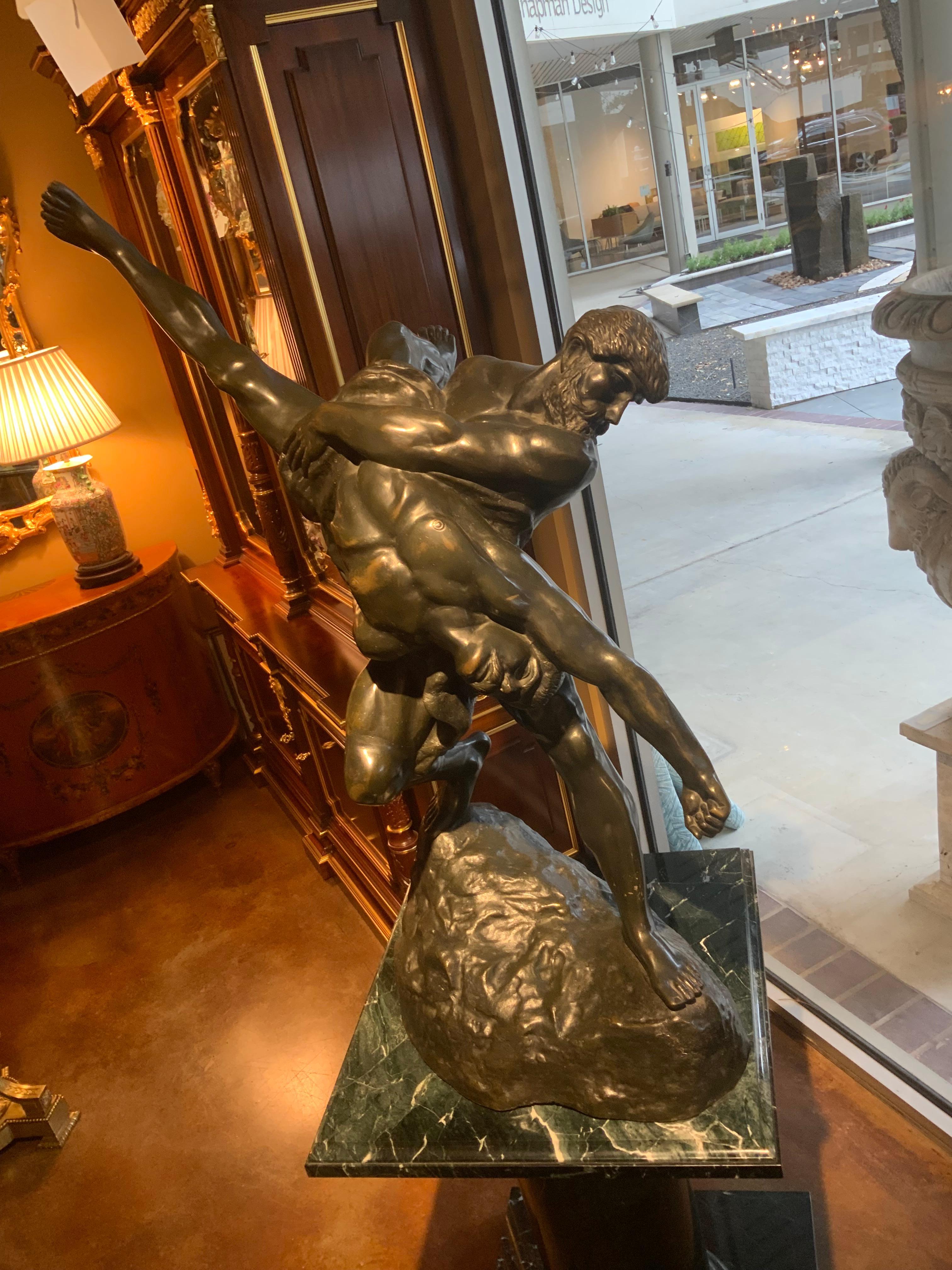 Large bronze sculpture of the Olympian’s by Jeff Lambeaux For Sale 8