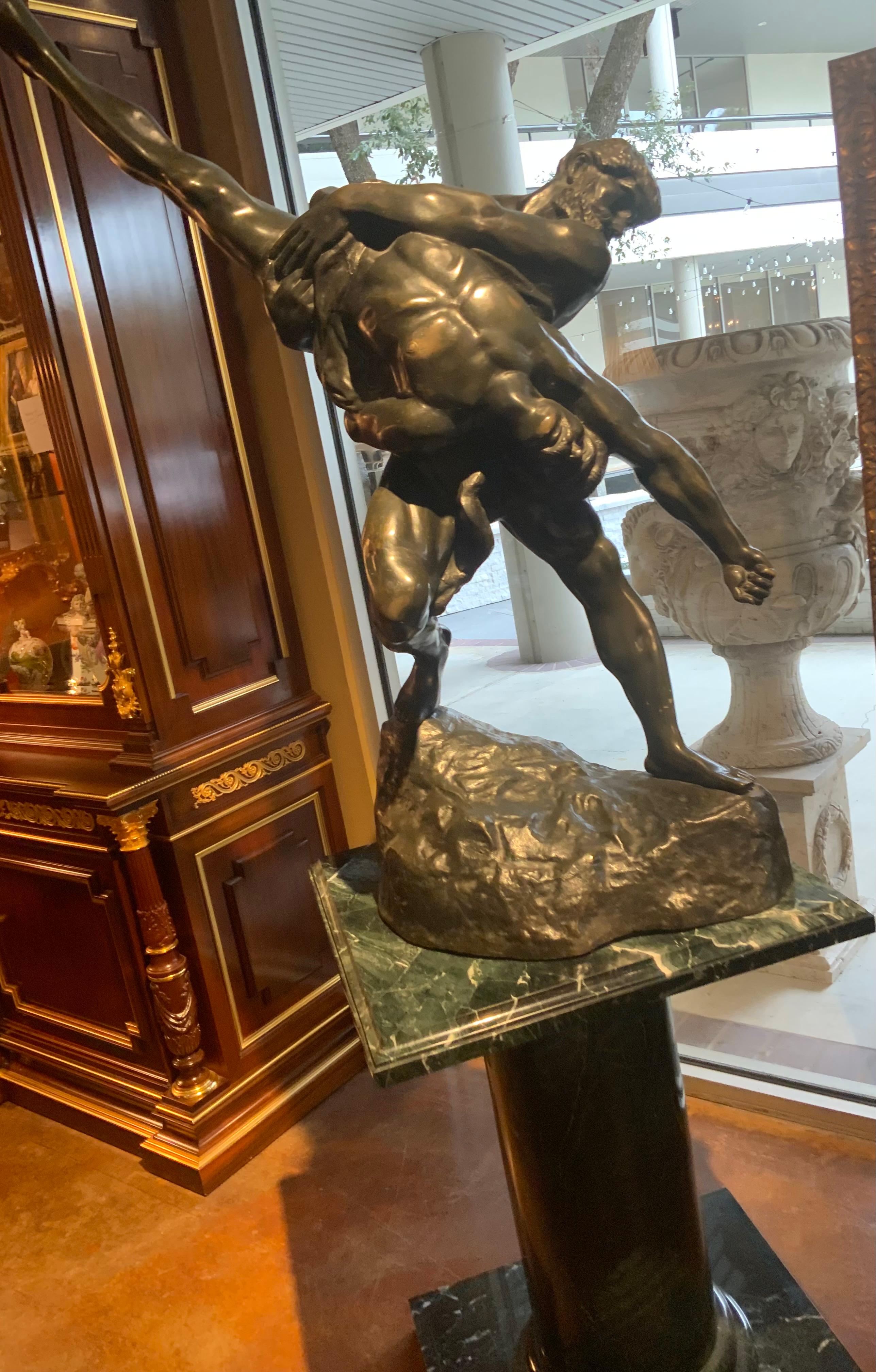 Large bronze sculpture of the Olympian’s by Jeff Lambeaux For Sale 9