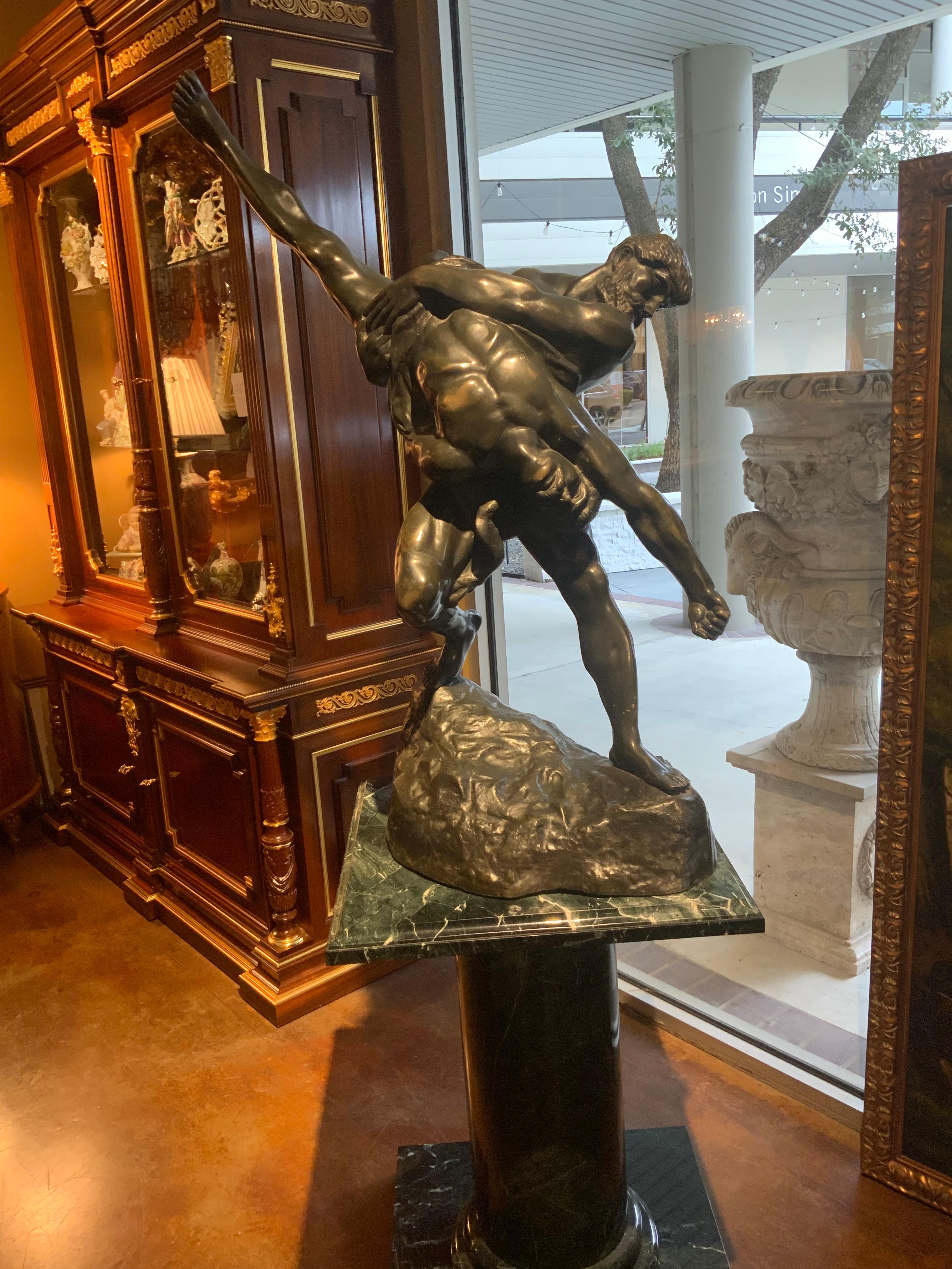 Large bronze sculpture of the Olympian’s by Jeff Lambeaux For Sale 13