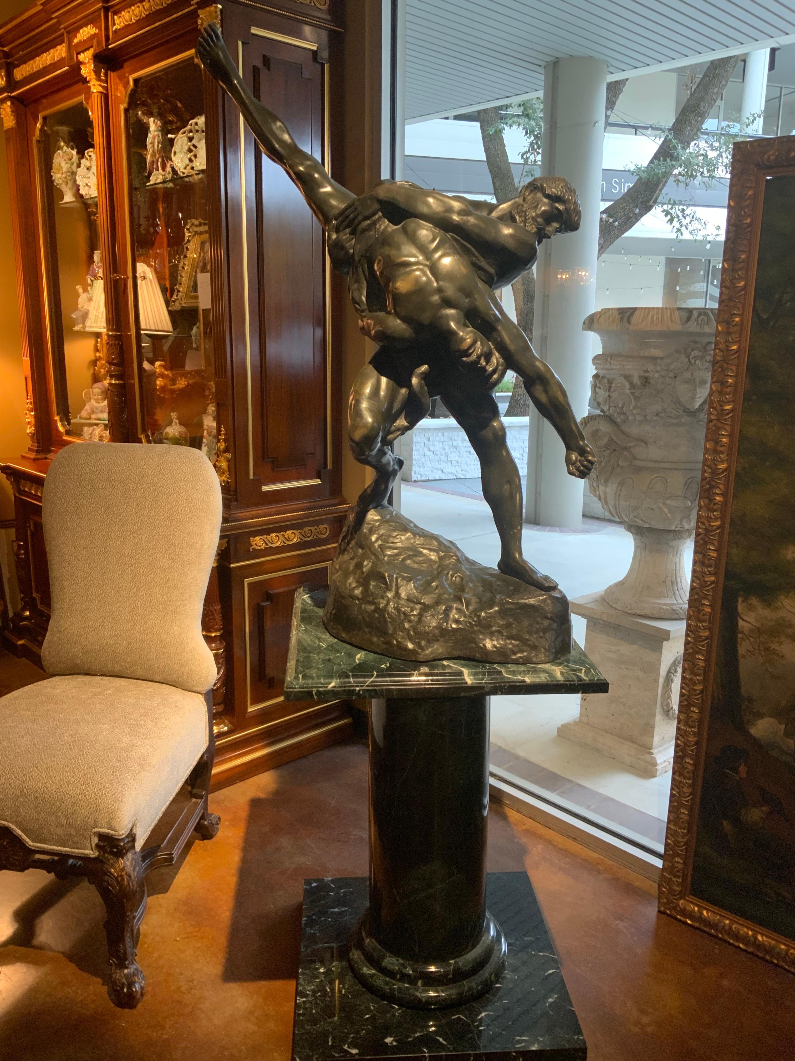 Large bronze sculpture of the Olympian’s by Jeff Lambeaux For Sale 14