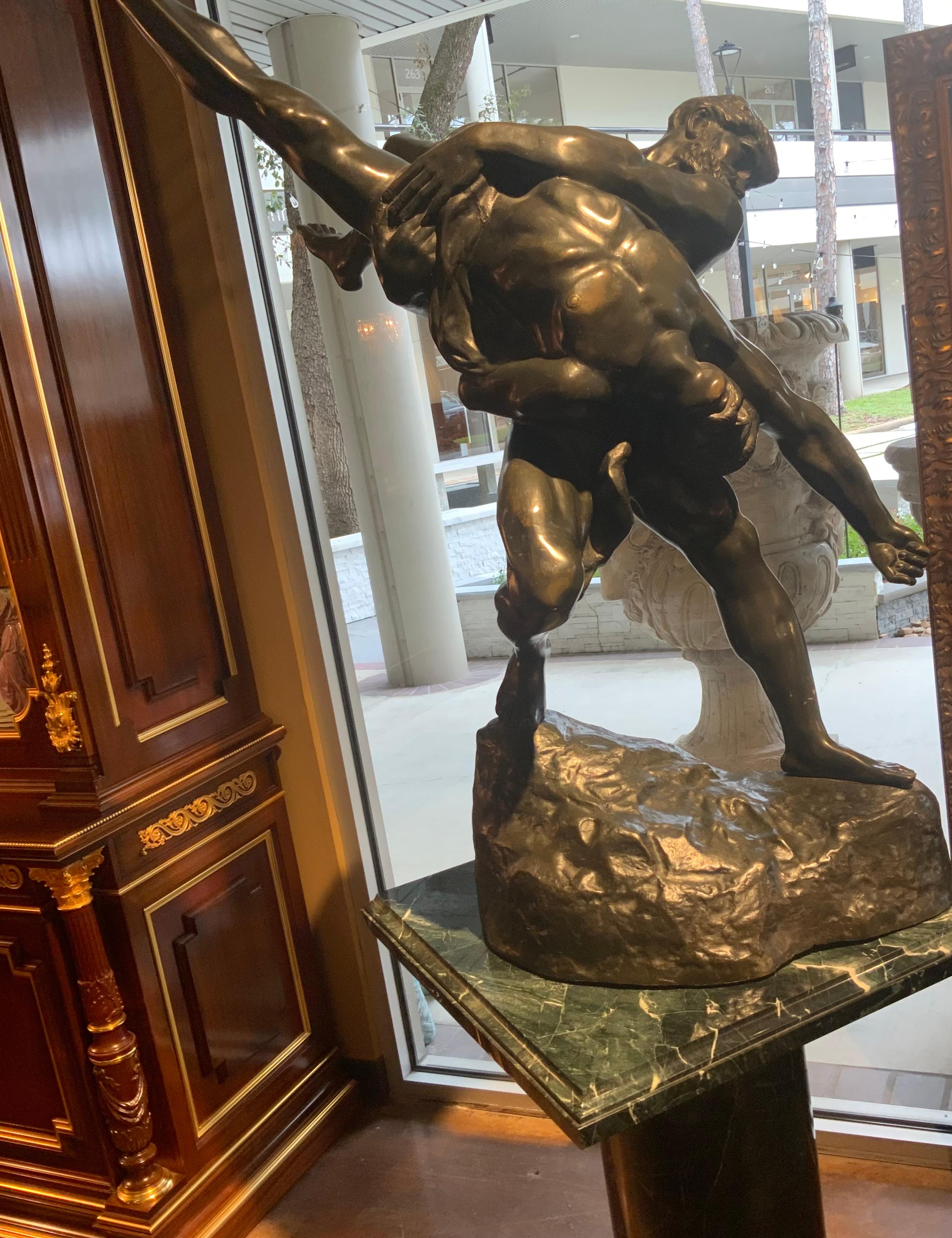 Belgian Large bronze sculpture of the Olympian’s by Jeff Lambeaux For Sale