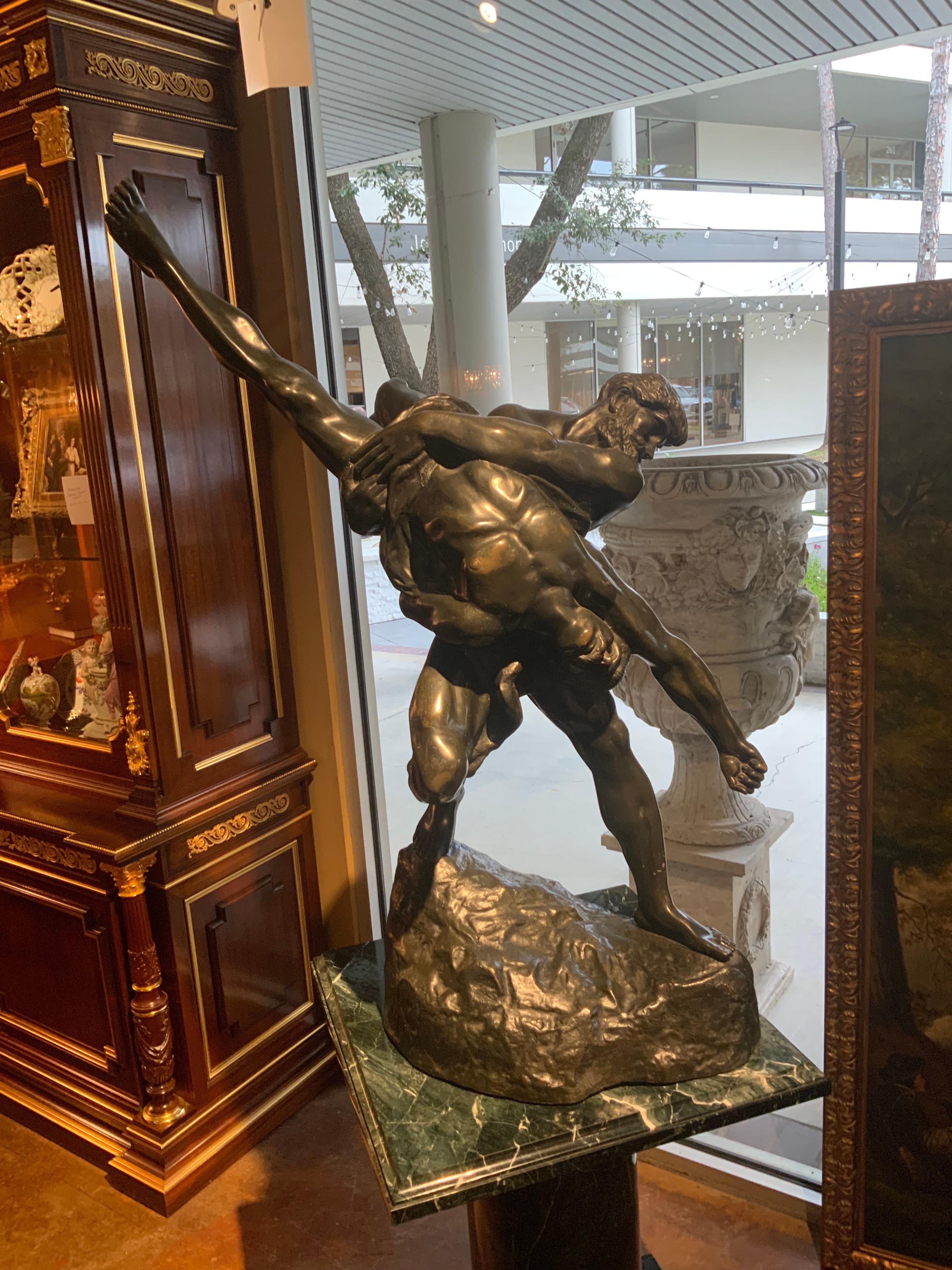 Large bronze sculpture of the Olympian’s by Jeff Lambeaux For Sale 1