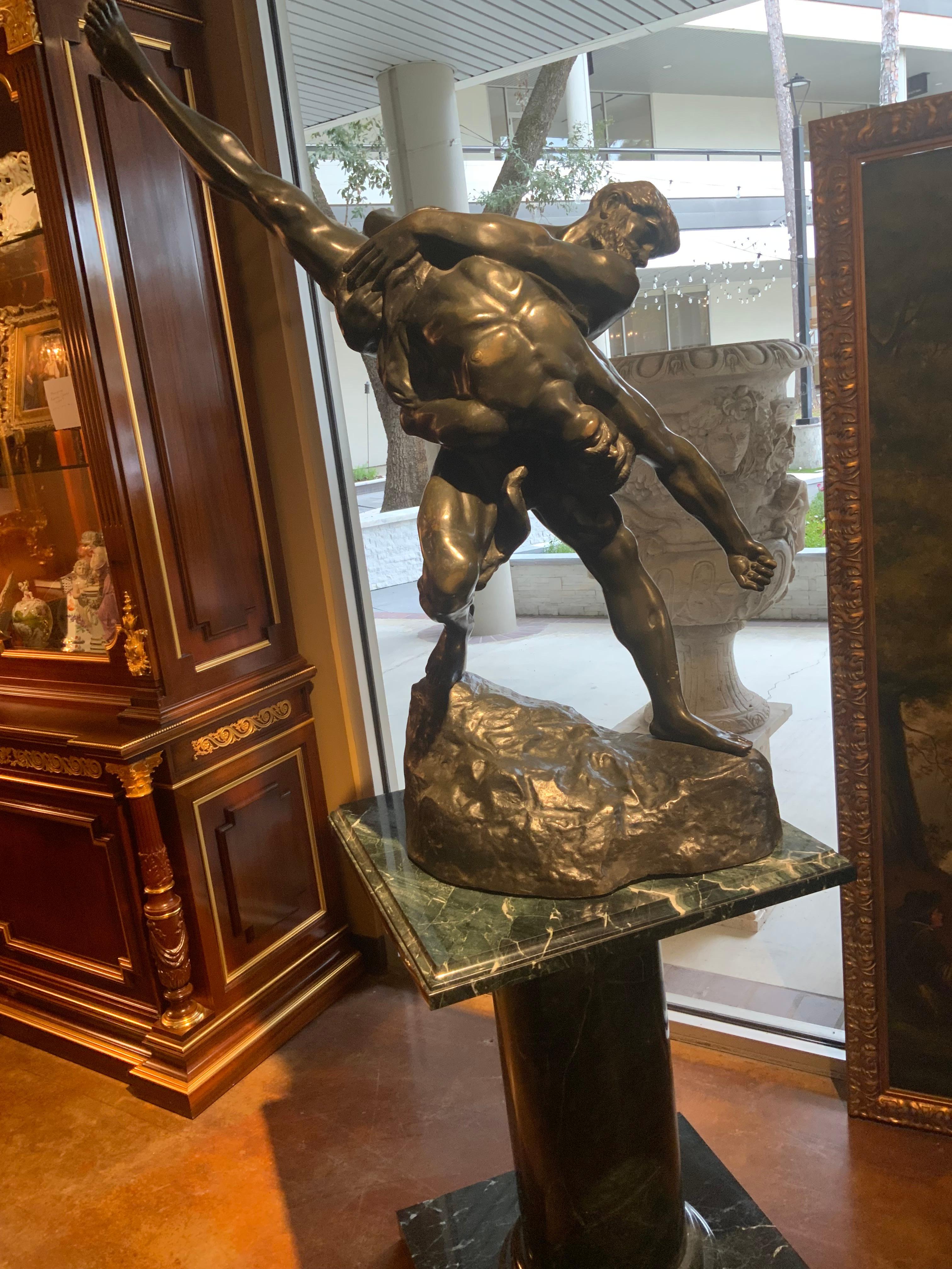 Large bronze sculpture of the Olympian’s by Jeff Lambeaux For Sale 2