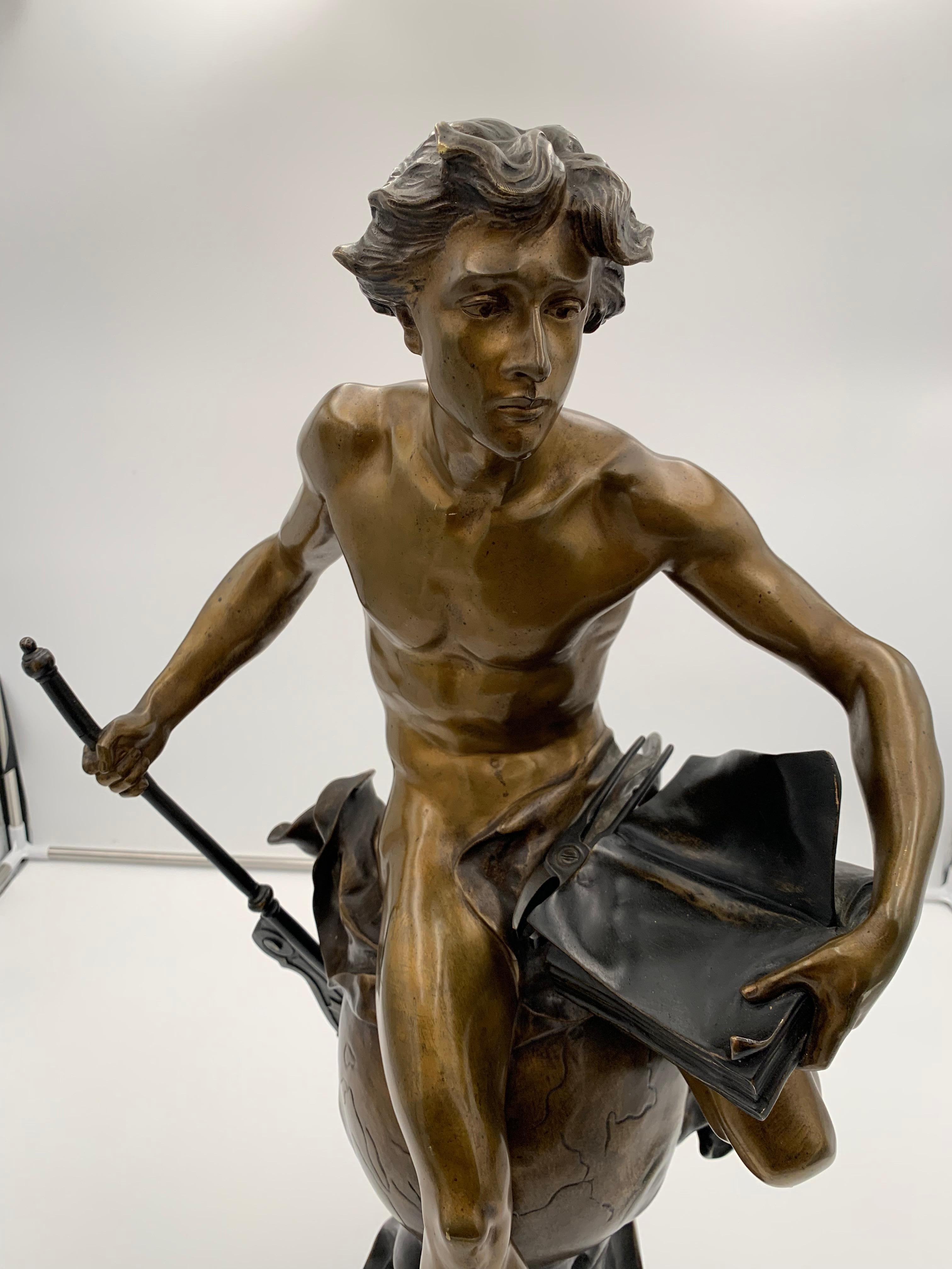 Large Bronze Sculpture, Signed J.B, Germaine, France, Late 19th C In Good Condition In Regensburg, DE
