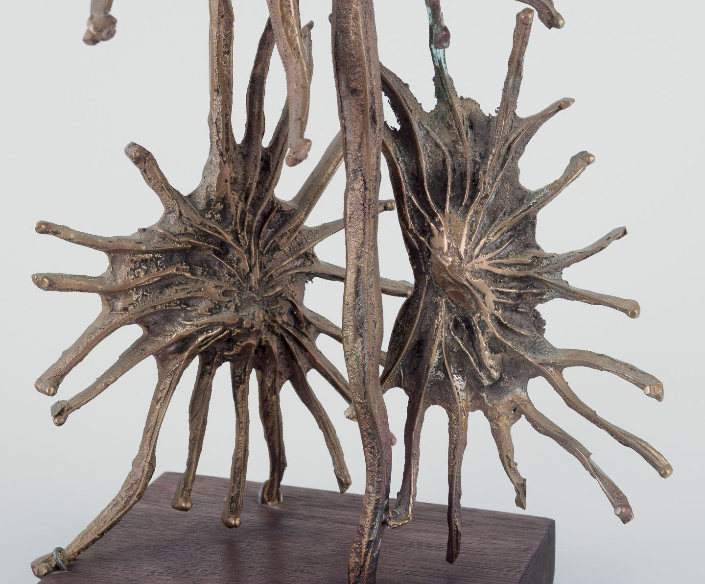 Late 20th Century Large bronze sculpture. Solid bronze. Surrealist, in the style of Dali. For Sale