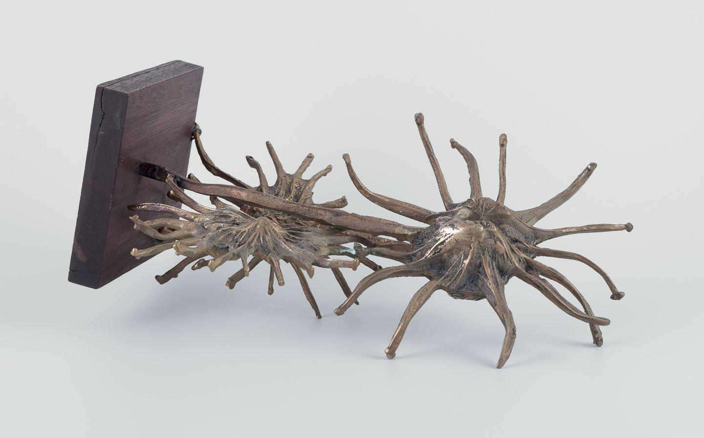 Large bronze sculpture. Solid bronze. Surrealist, in the style of Dali. For Sale 2