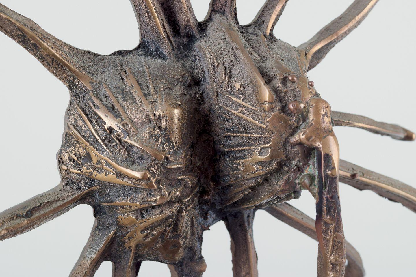 Large bronze sculpture. Solid bronze. Surrealist, in the style of Dali. For Sale 3