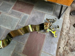 Large Bronze Silas Seandel Ribbon Wall Sculpture Mid-Century Modern