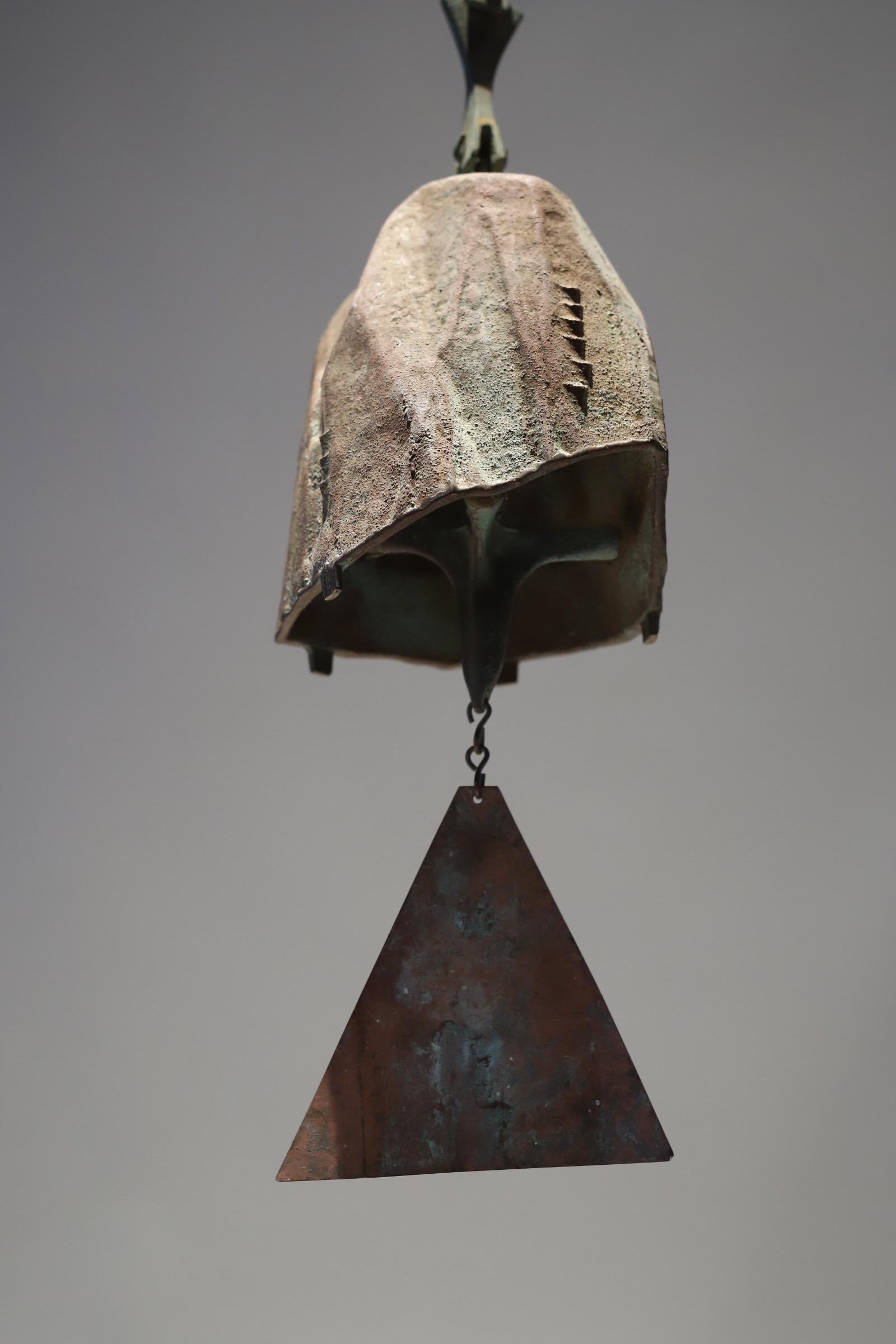 American Large Bronze Soleri Wind Bell Chime