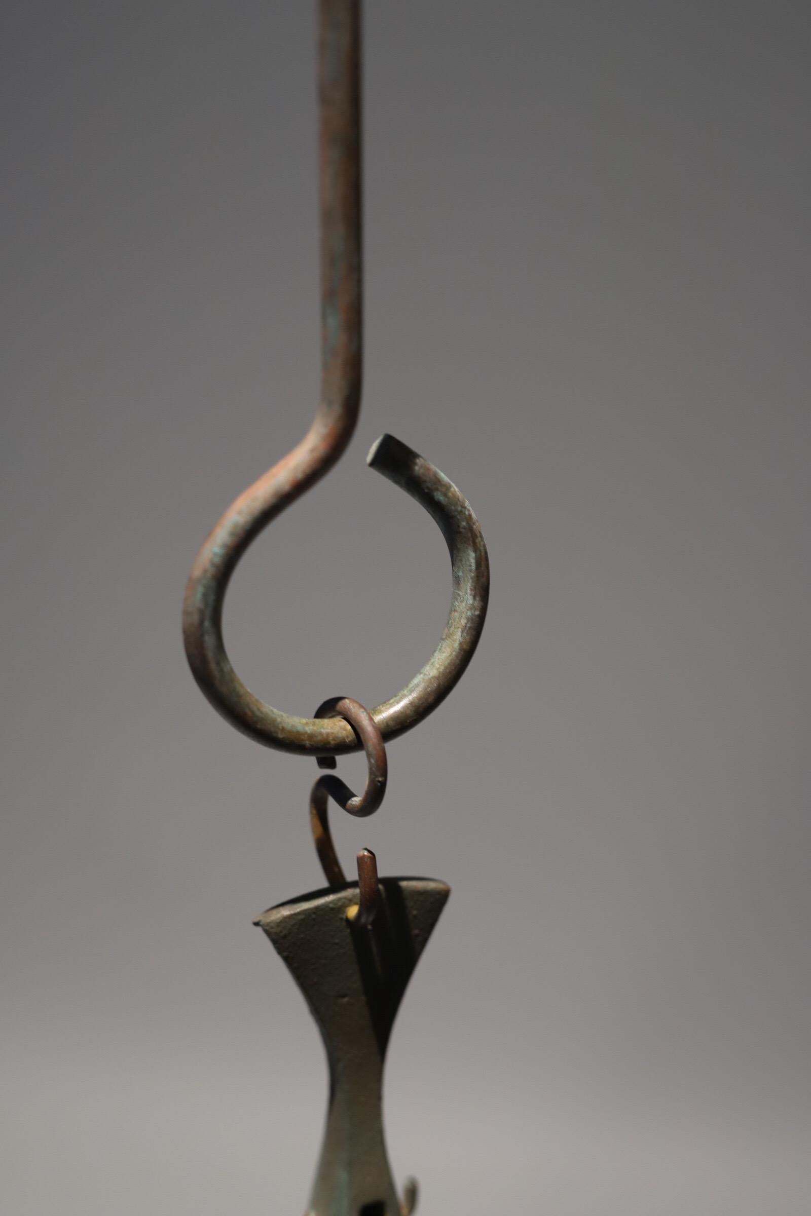 Large Bronze Soleri Wind Bell Chime 1