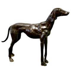 Large Bronze Statue of a Dog