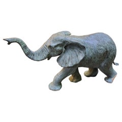 Large Bronze Statue of a Elephant