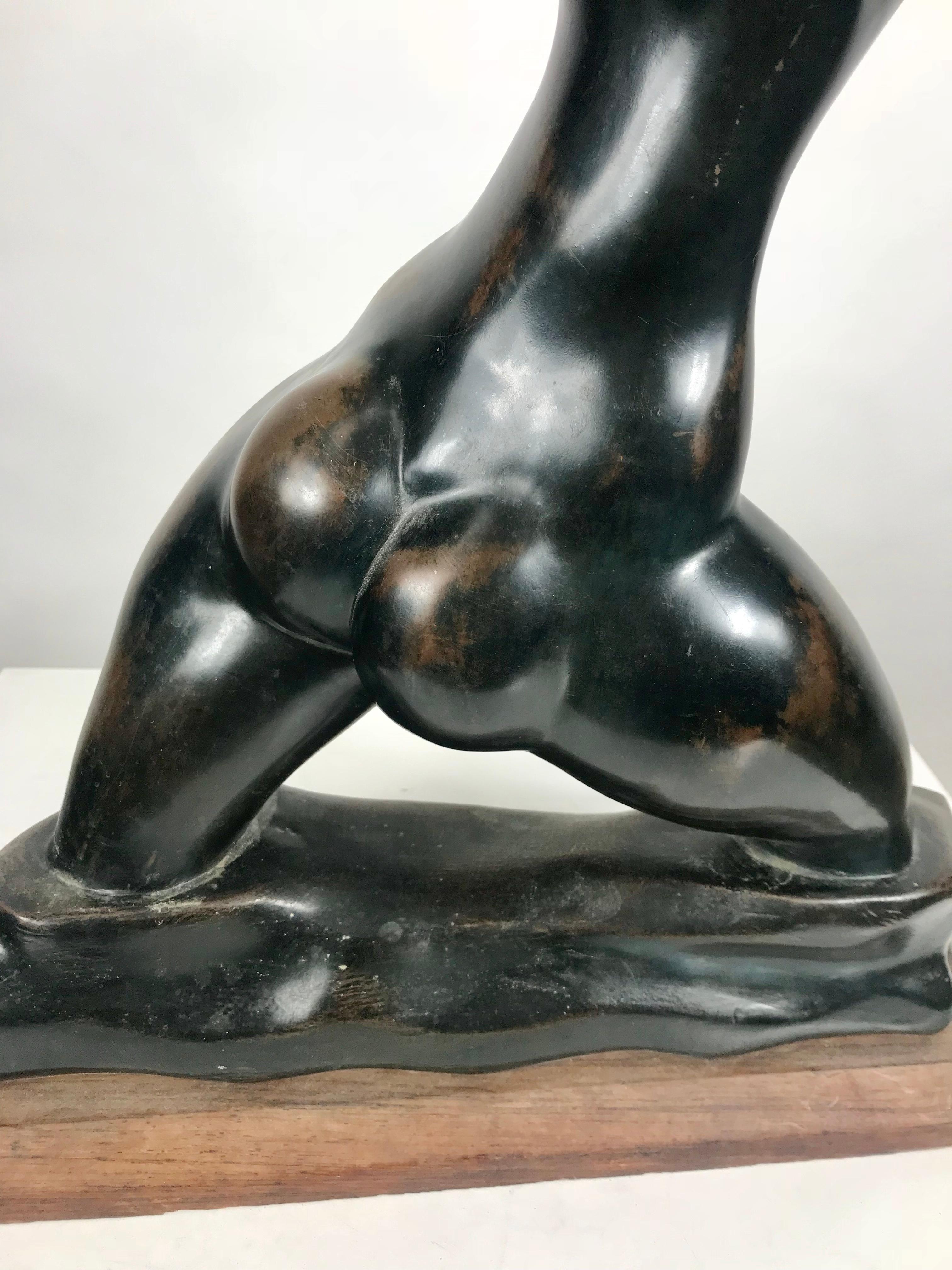bronze female sculpture