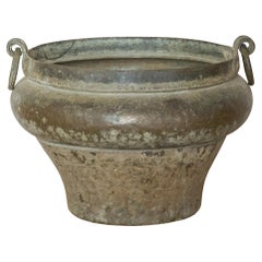 Large Bronze Tibetan Vase with Handles