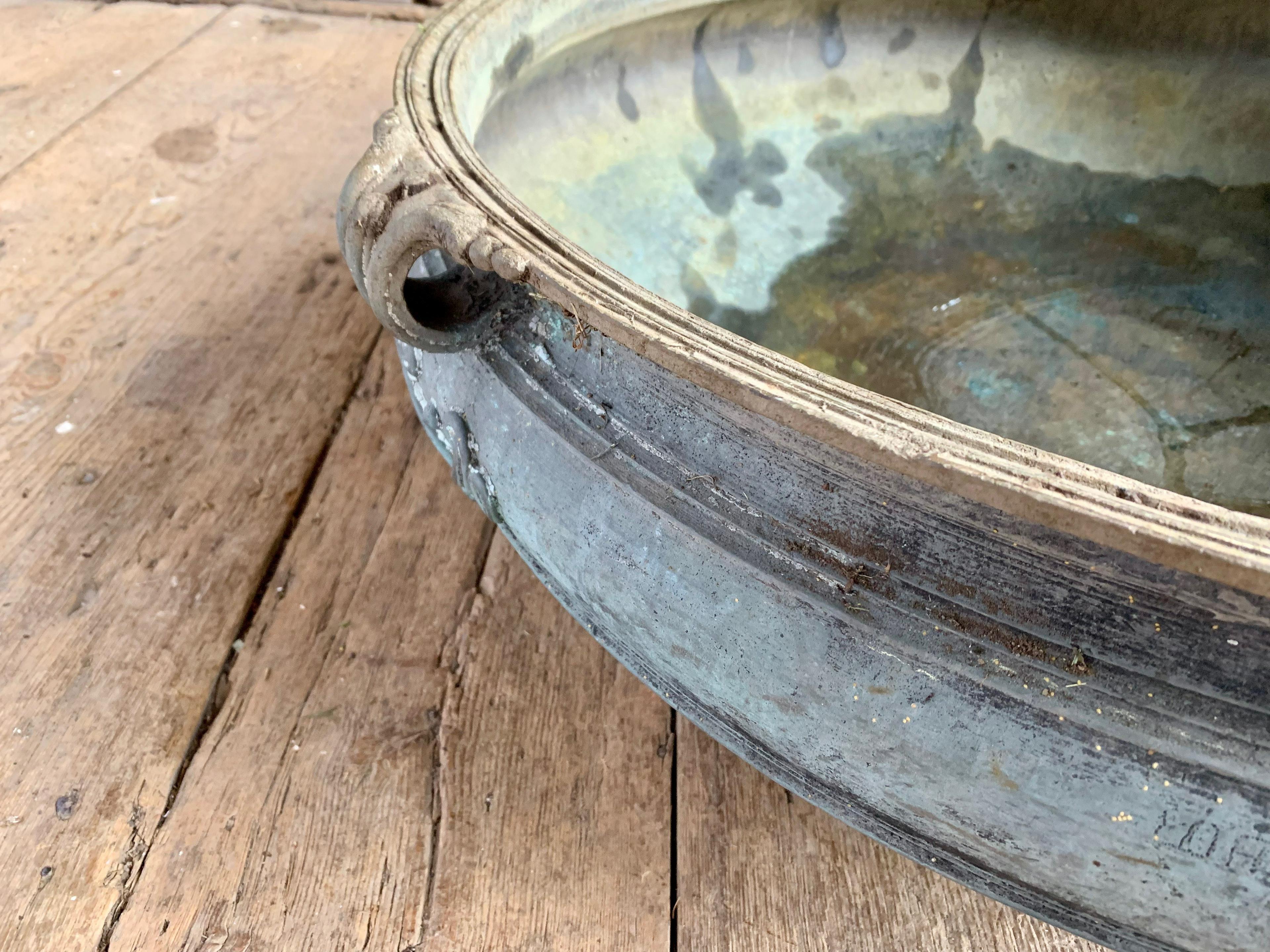 Agra Large Bronze Urli Bowl, India