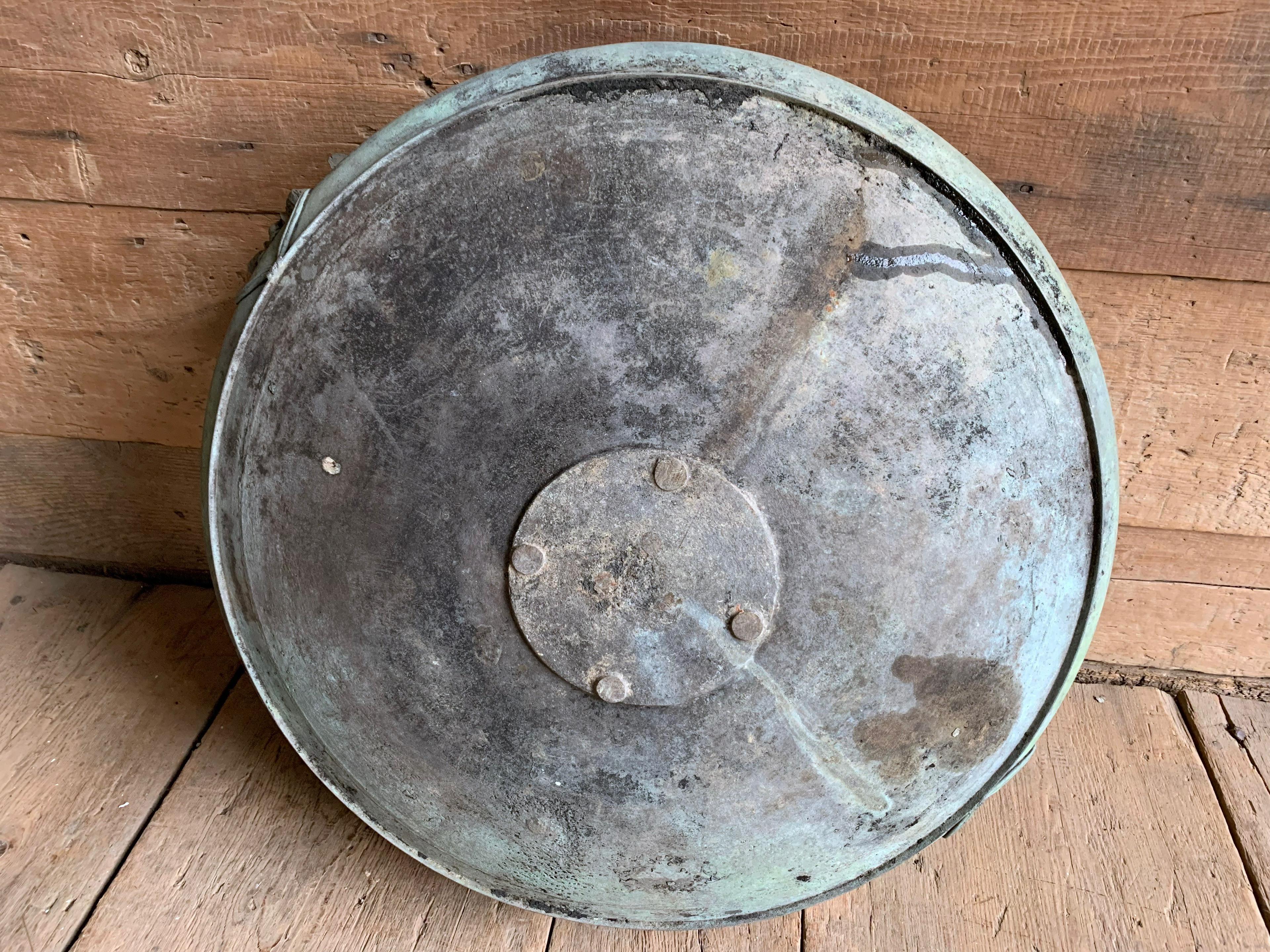 Large Bronze Urli Bowl, India In Fair Condition In Doylestown, PA