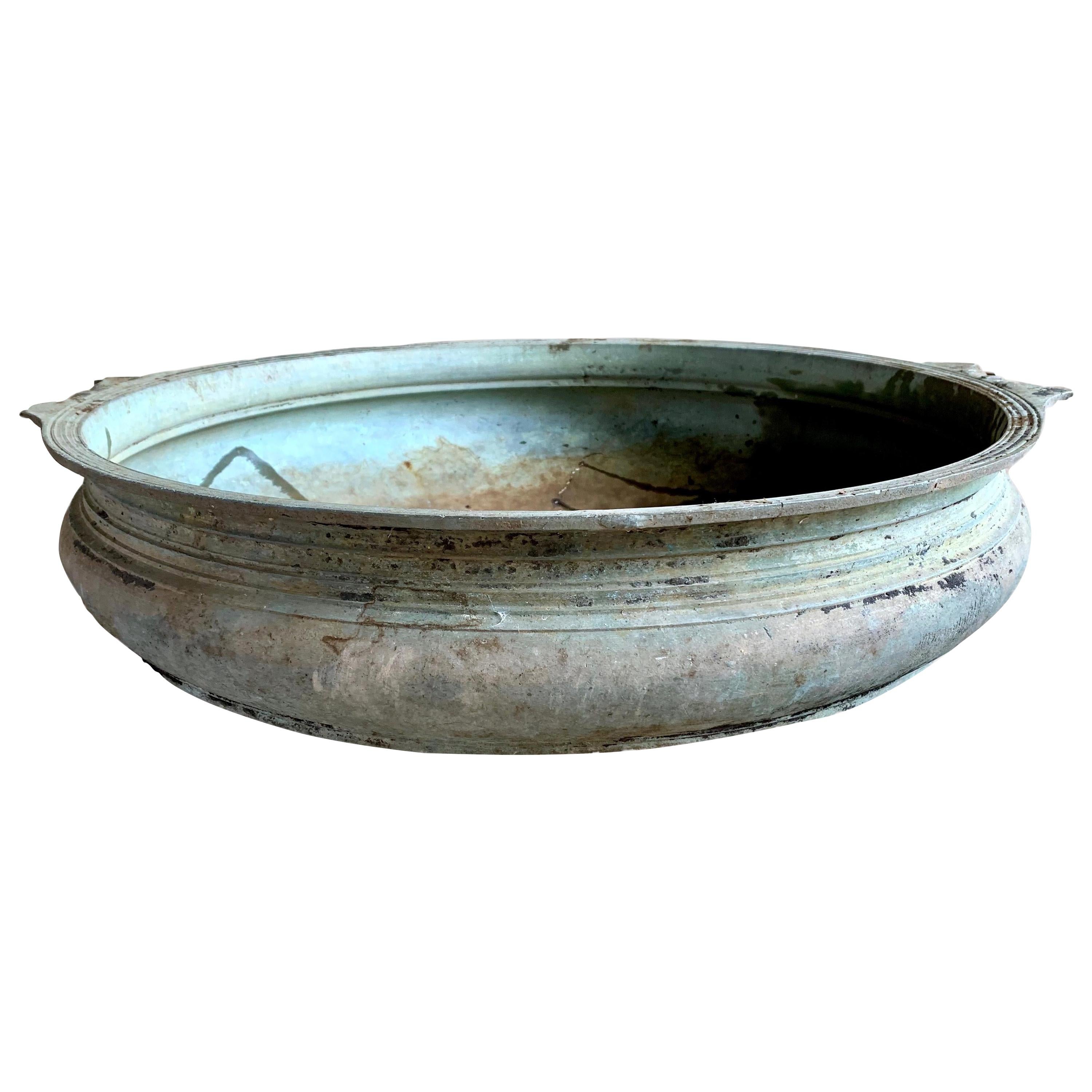 Large Bronze Urli Bowl, India