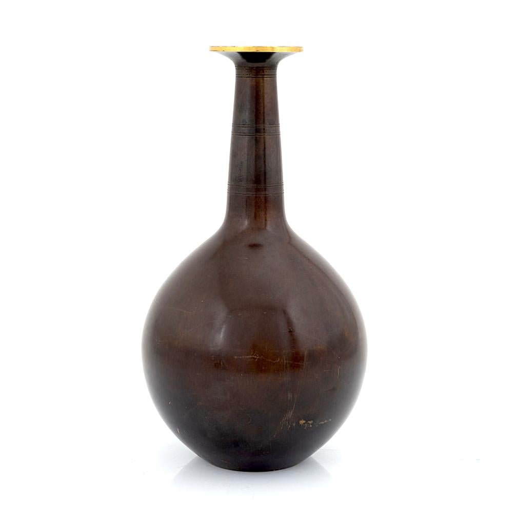 Jarrón grande de bronce by Just Andersen Escandinavo moderno en venta