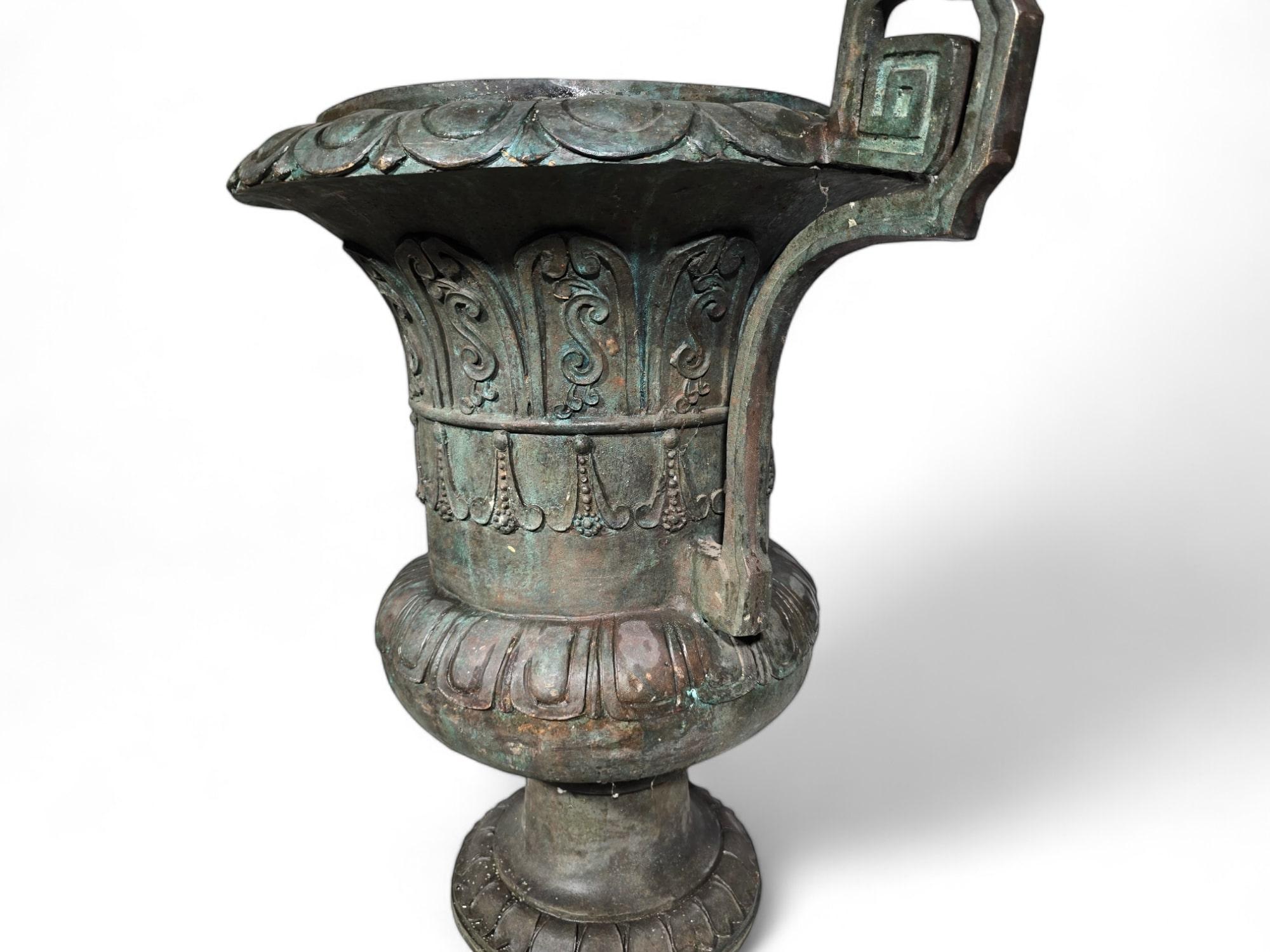 Large Bronze Vases 1950s Made im Bronze Versalles For Sale 5