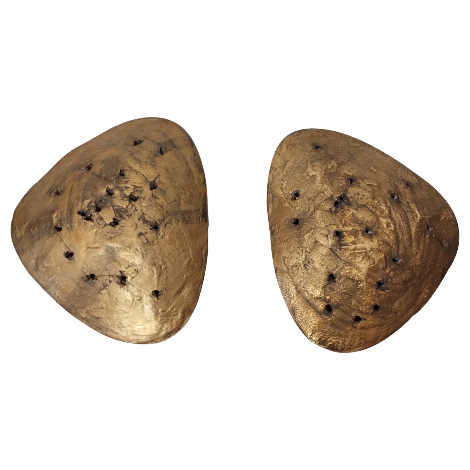 Grandes apliques de bronce, Italia Años 60 en venta