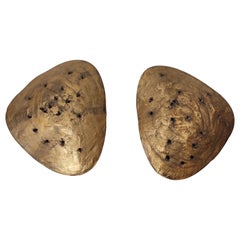 Large Bronze Wall Lights, Italy 1960s