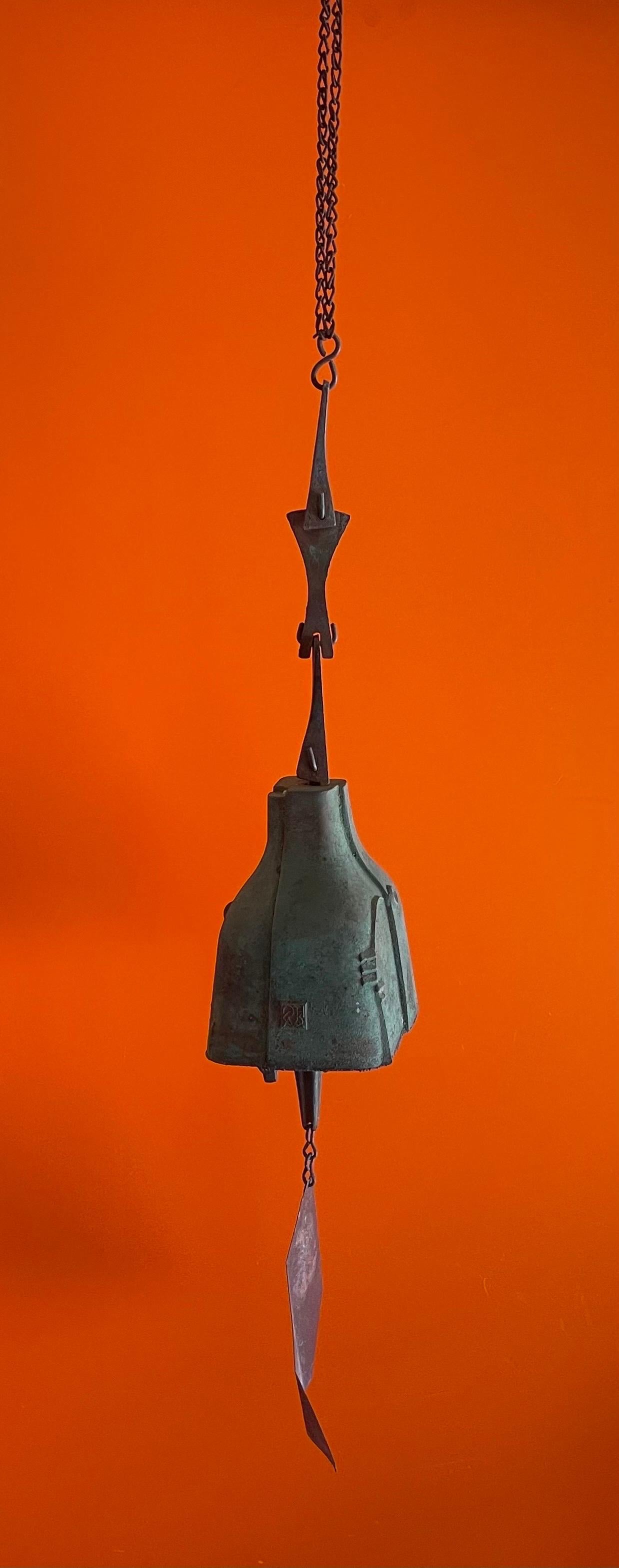 20th Century Large Bronze Wind Chime / Bell by Paolo Soleri for Cosanti
