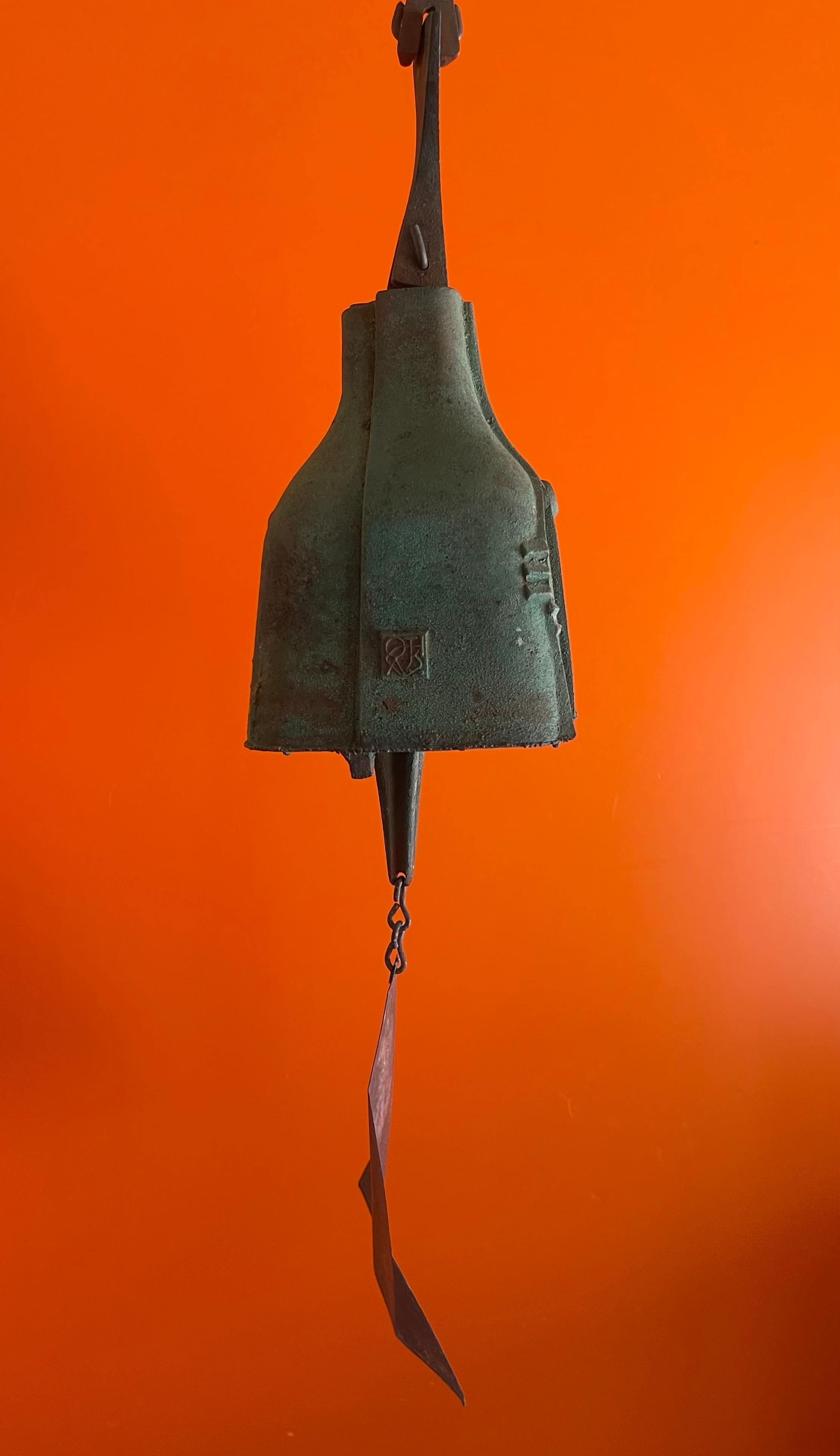 Large Bronze Wind Chime / Bell by Paolo Soleri for Cosanti 1