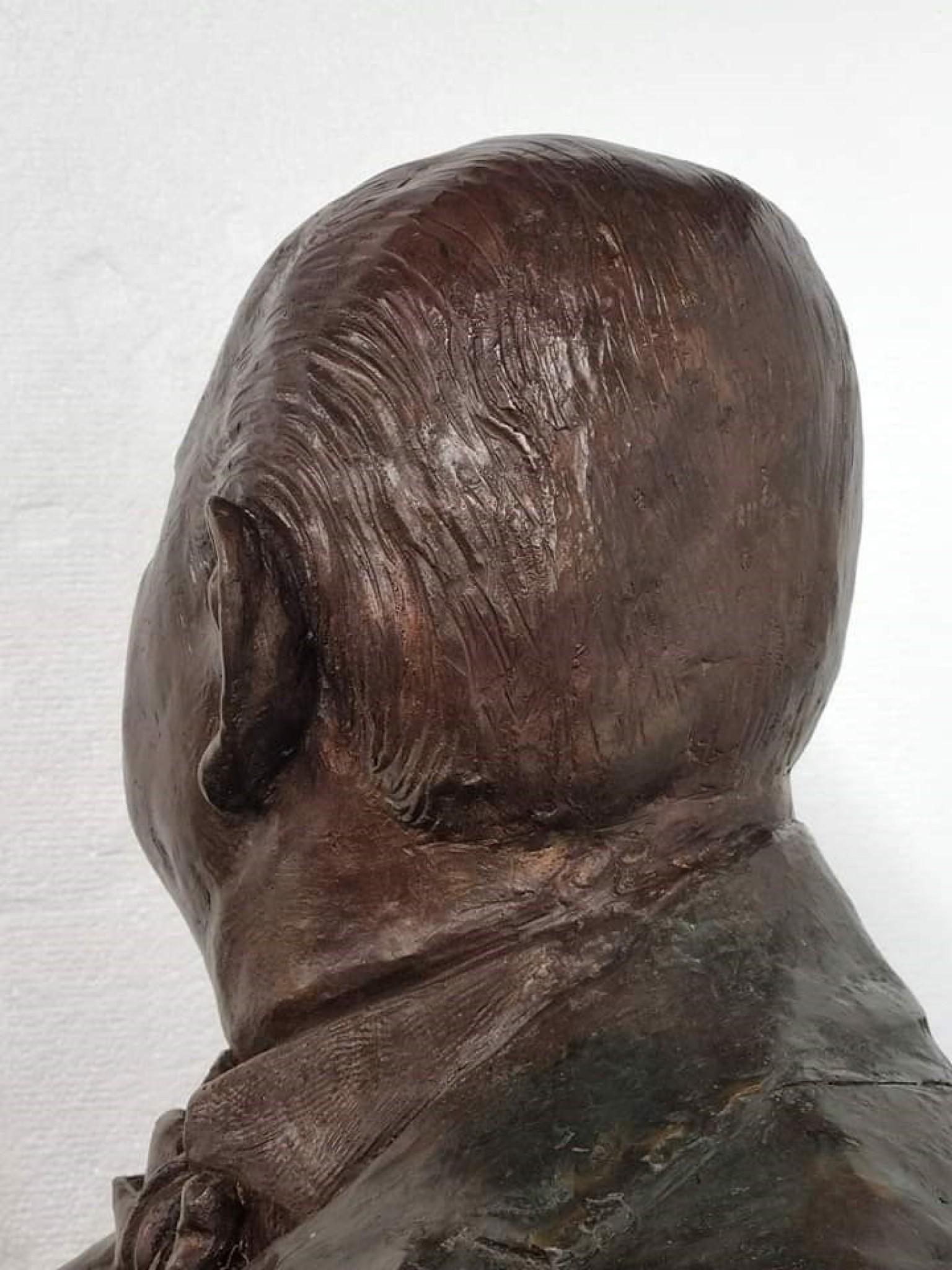 Large Bronze Winston Churchill Statue Seated British PM Casting For Sale 8