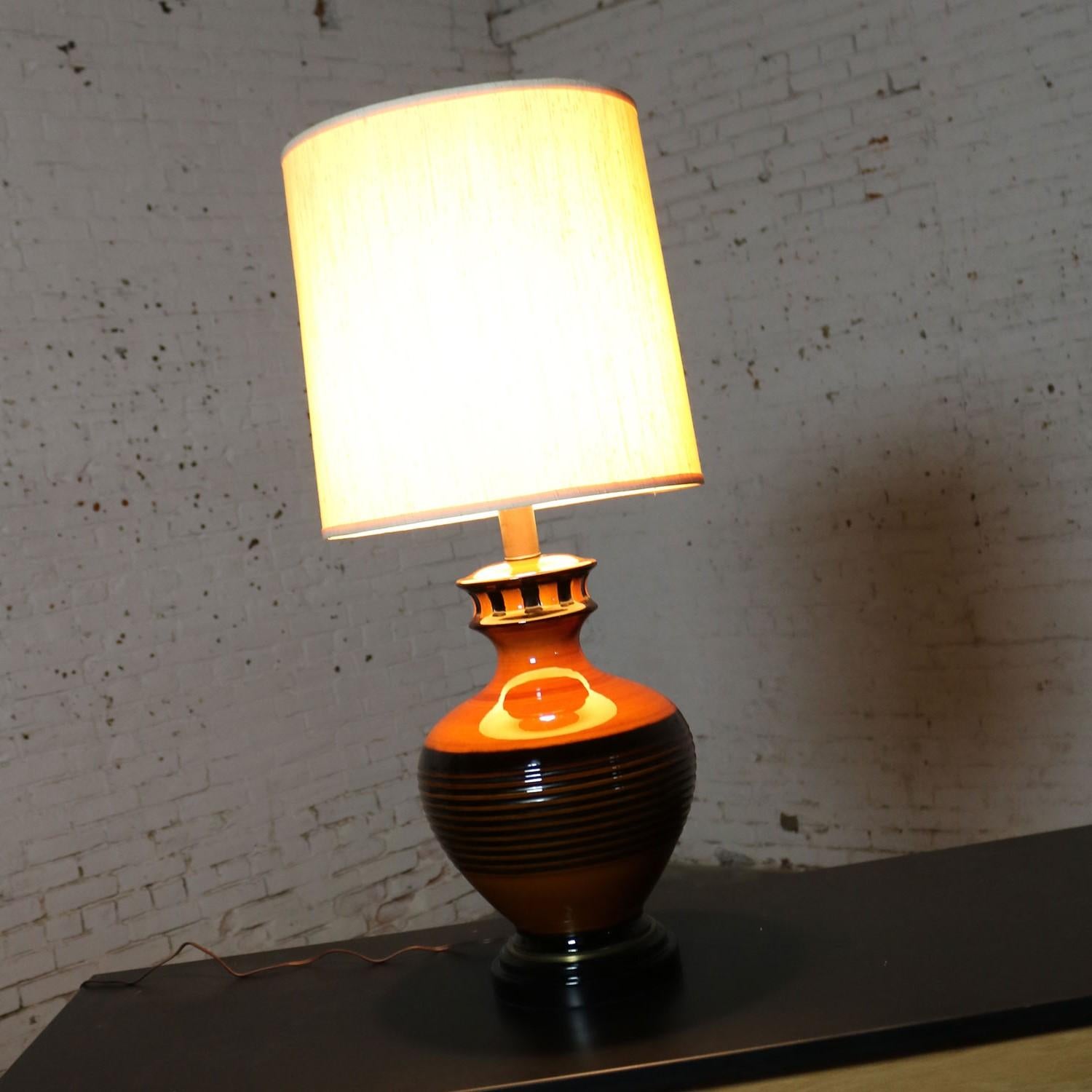 big ceramic lamp