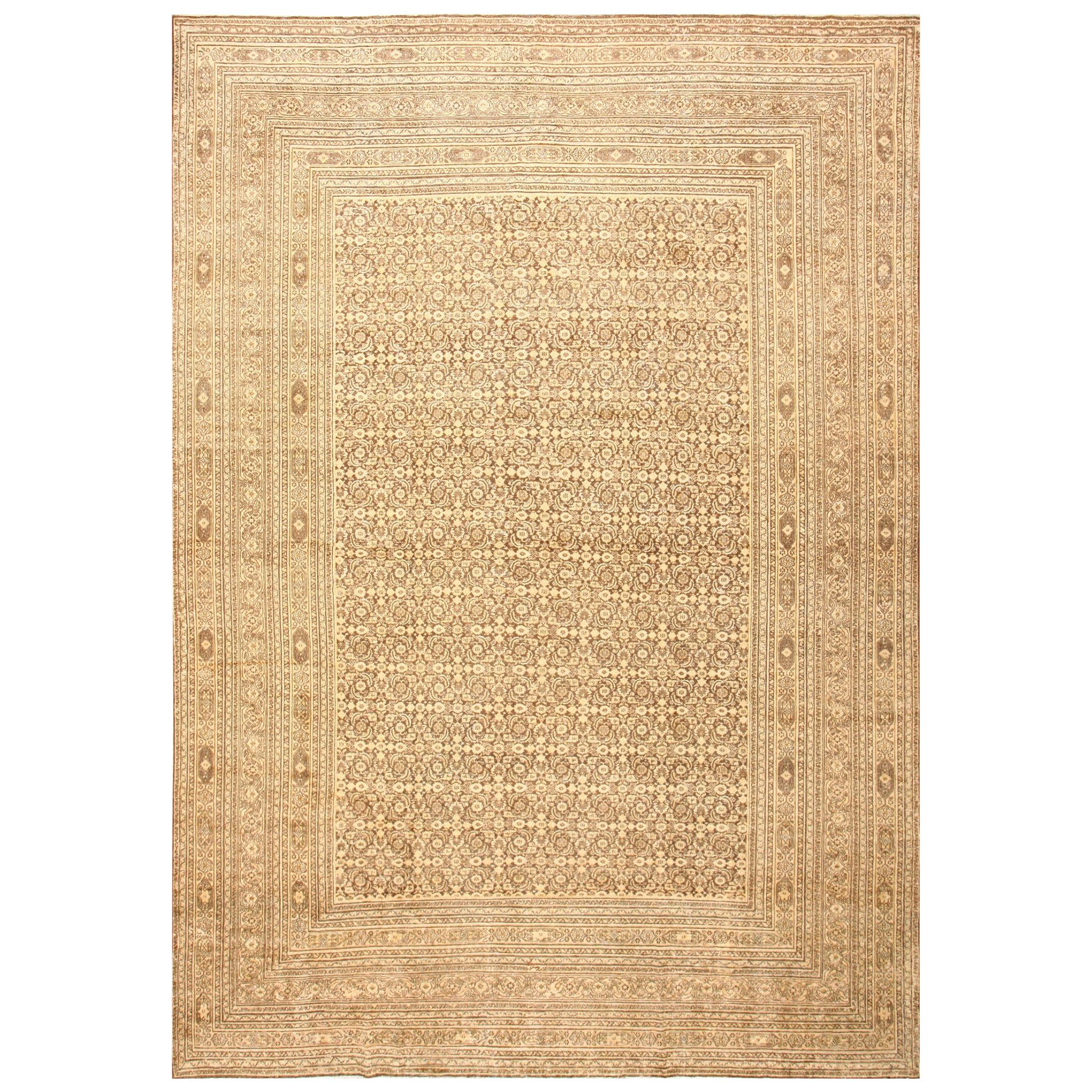 Antiker persischer Khorassan-Teppich. Größe: 11 Fuß 3 Zoll x 16 Fuß 3 Zoll