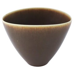 Large Brown Bowl, Palshus, Denmark Per Linnemann-Schmidt, Scandinavian Modern