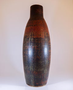 Large Brown Ceramic Vase - Carl-Harry Stålhane - Rörstrand - Mid 20th Century