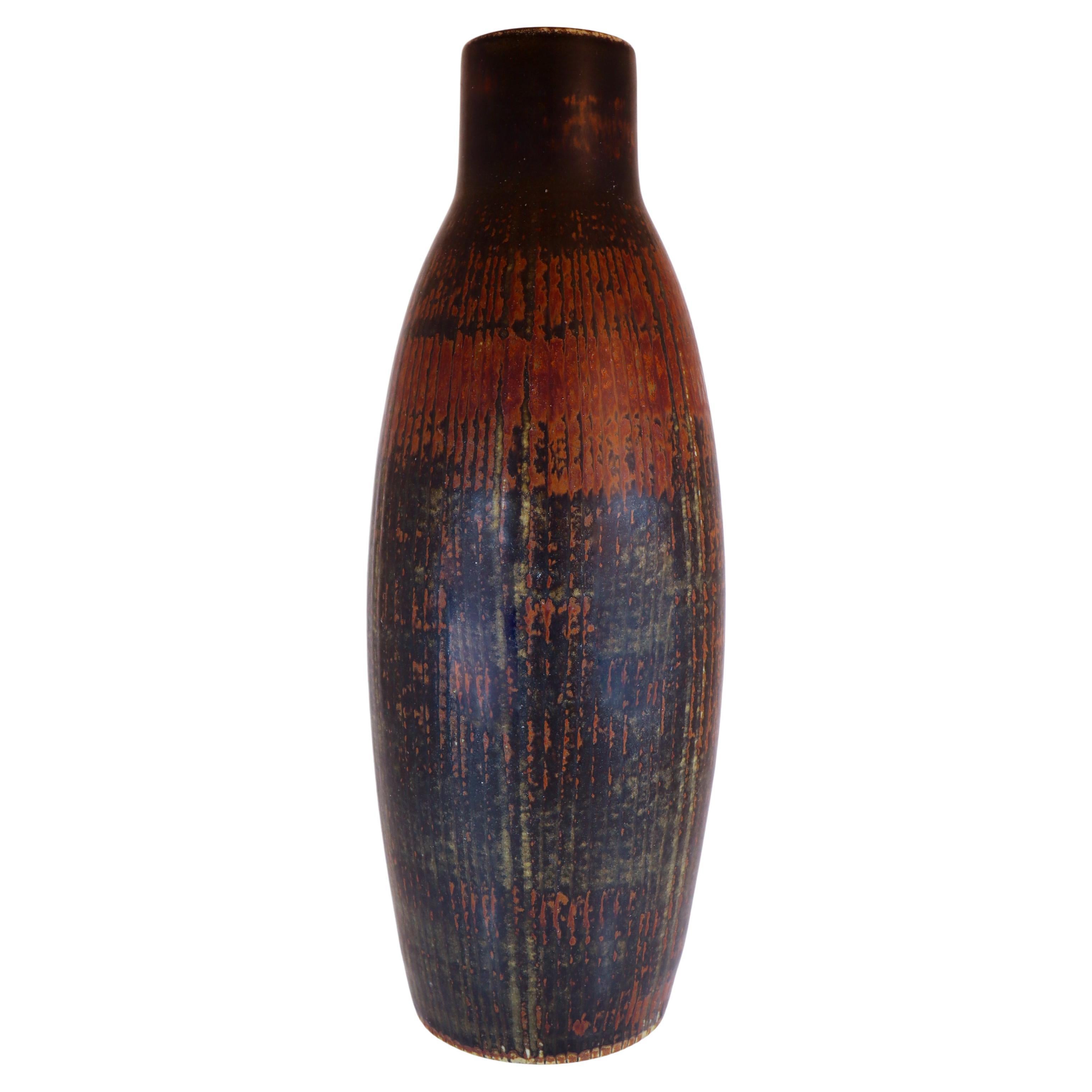 Vaso grande in ceramica marrone - Carl-Harry Stålhane - Rörstrand - metà del XX secolo