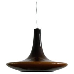 Large Brown Murano Glass Pendant Lamp for Peill & Putzler