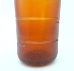 Large Brown Murano Glass Vase by Barbini of Italy